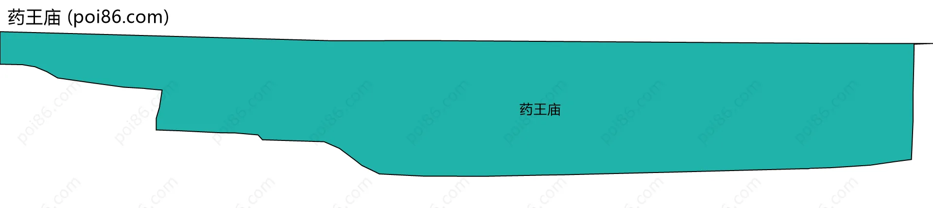 药王庙边界地图