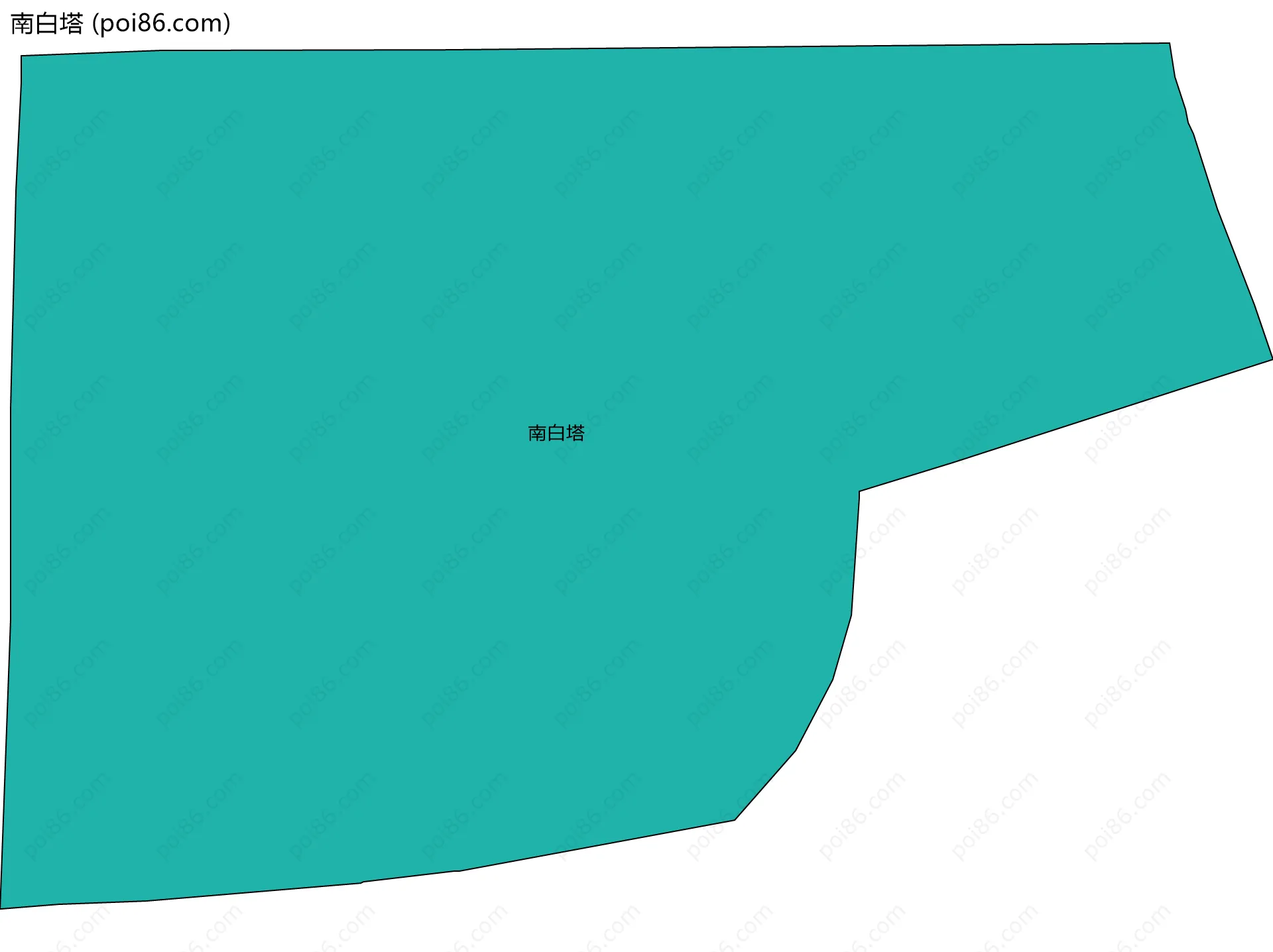 南白塔边界地图
