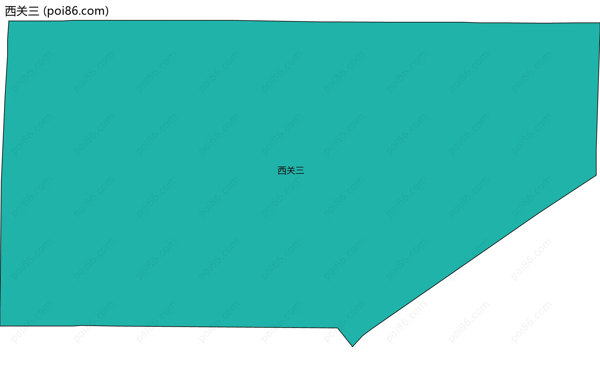 西关三边界地图