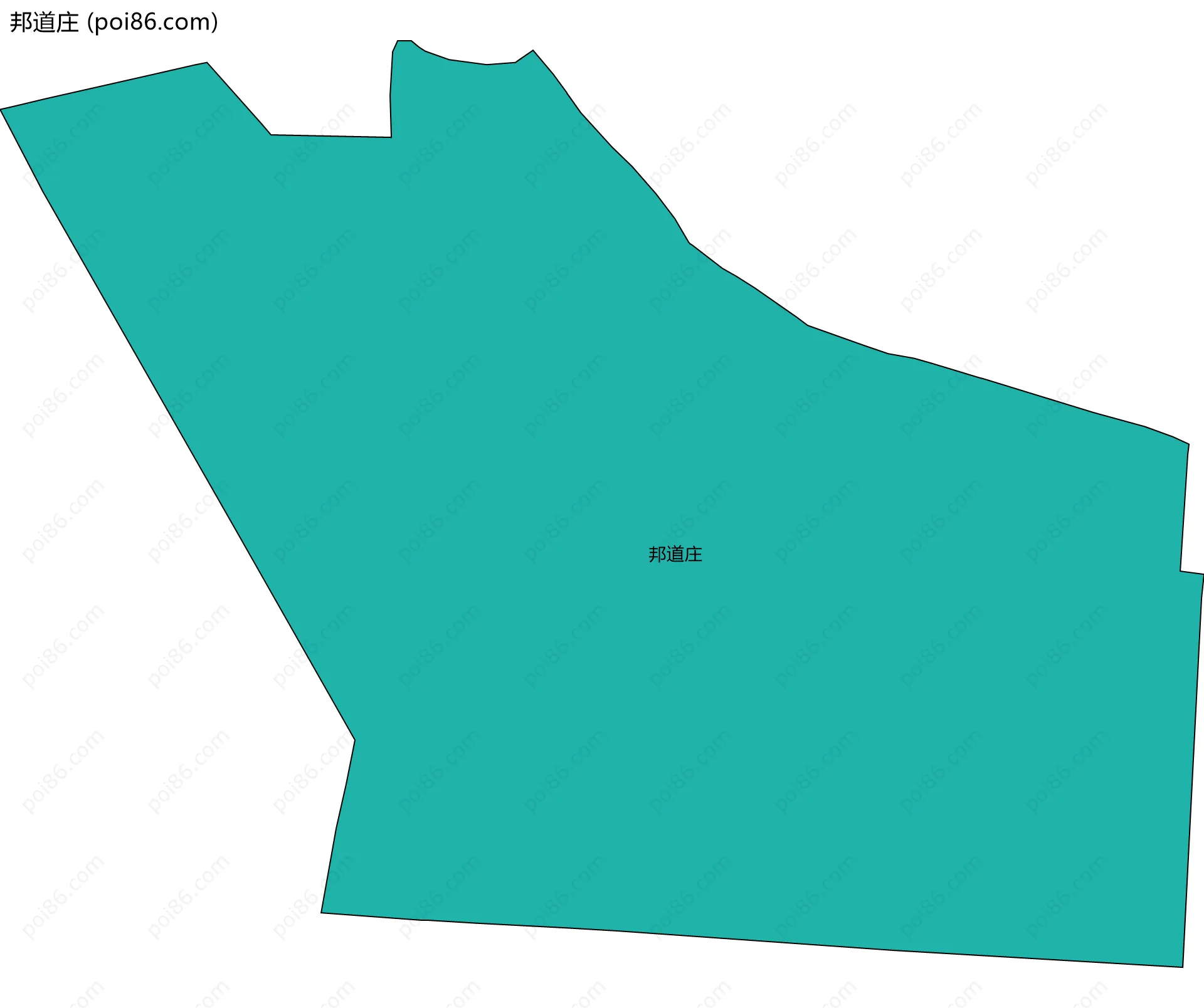 邦道庄边界地图