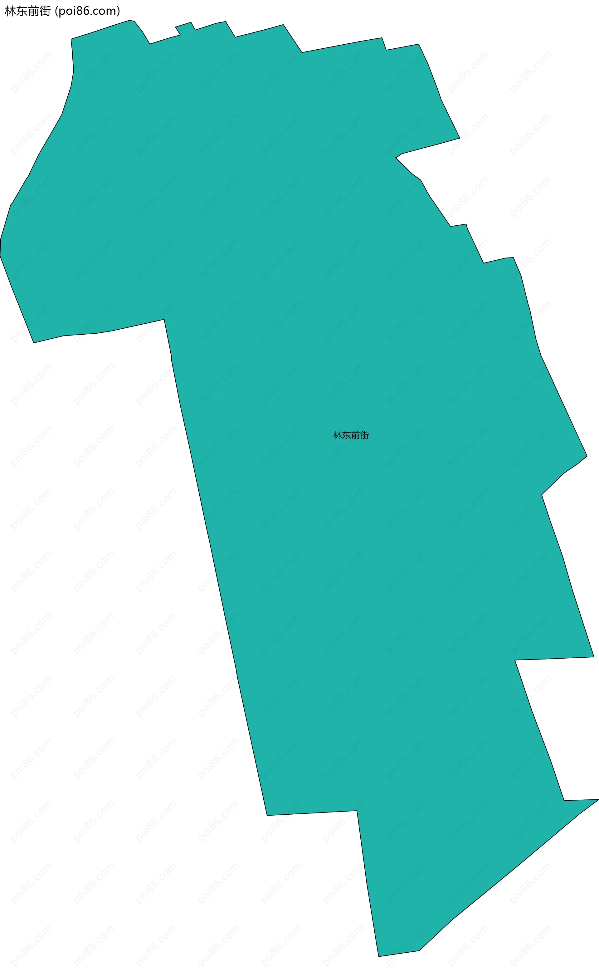 林东前街边界地图