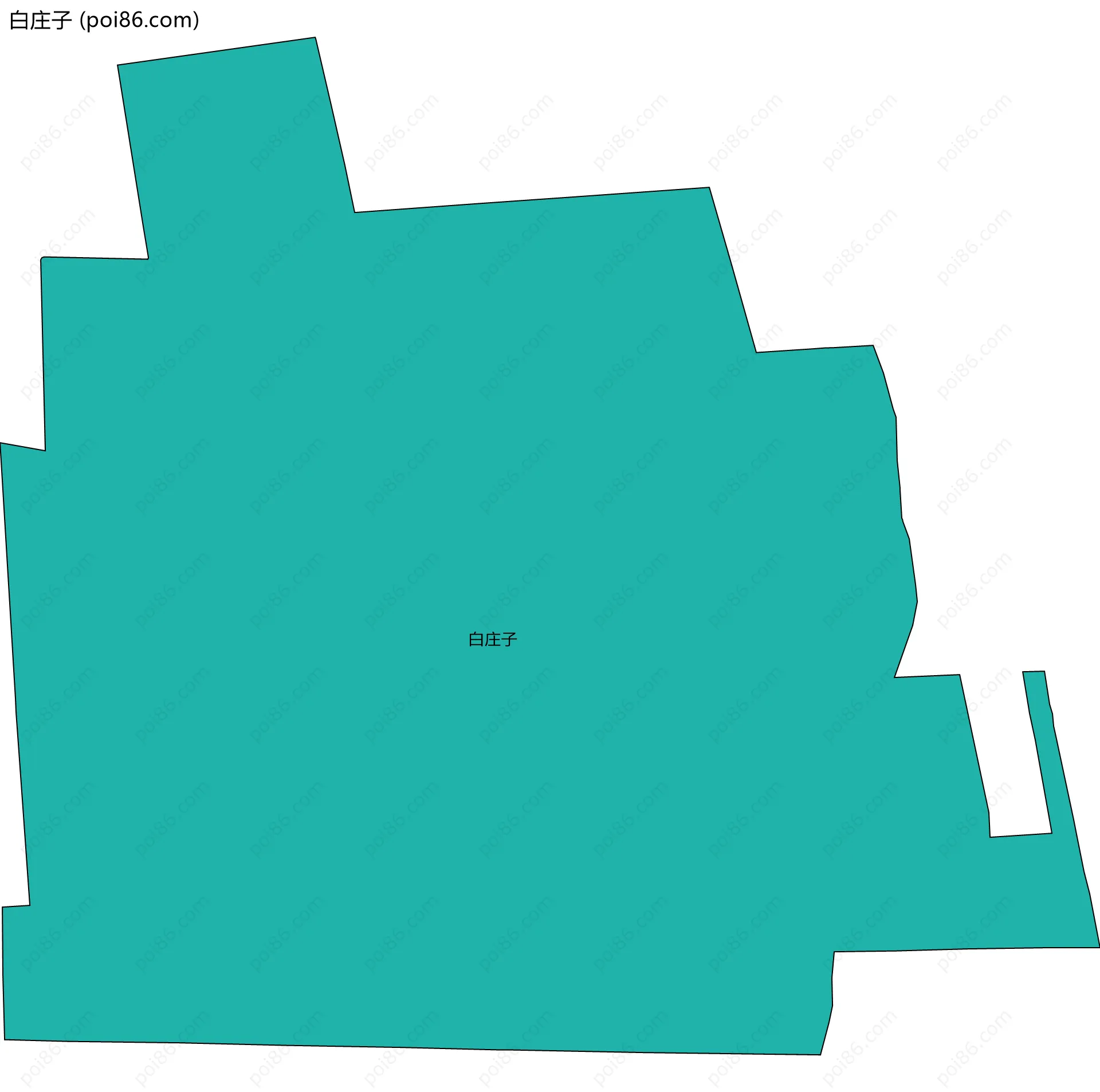 白庄子边界地图