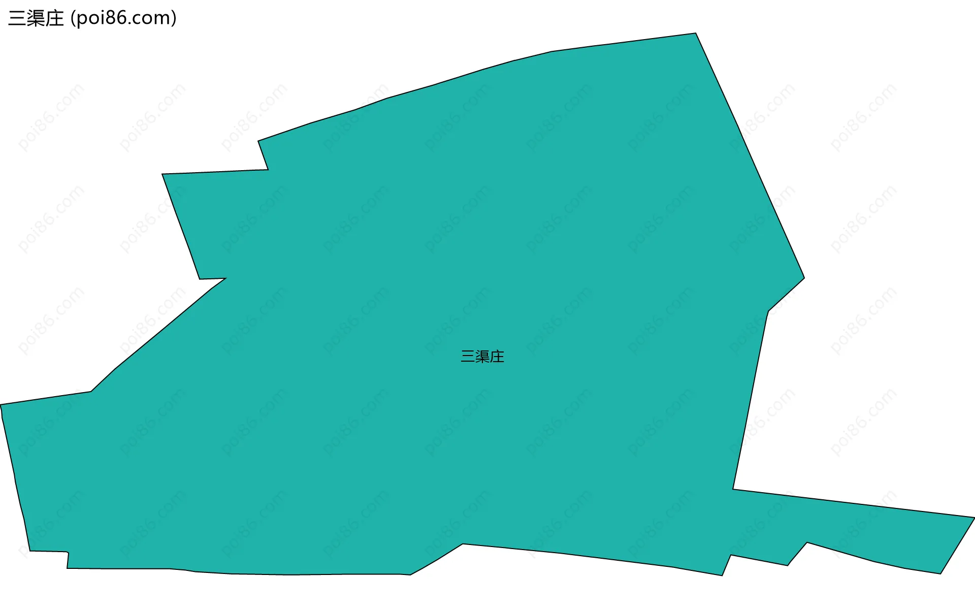 三渠庄边界地图