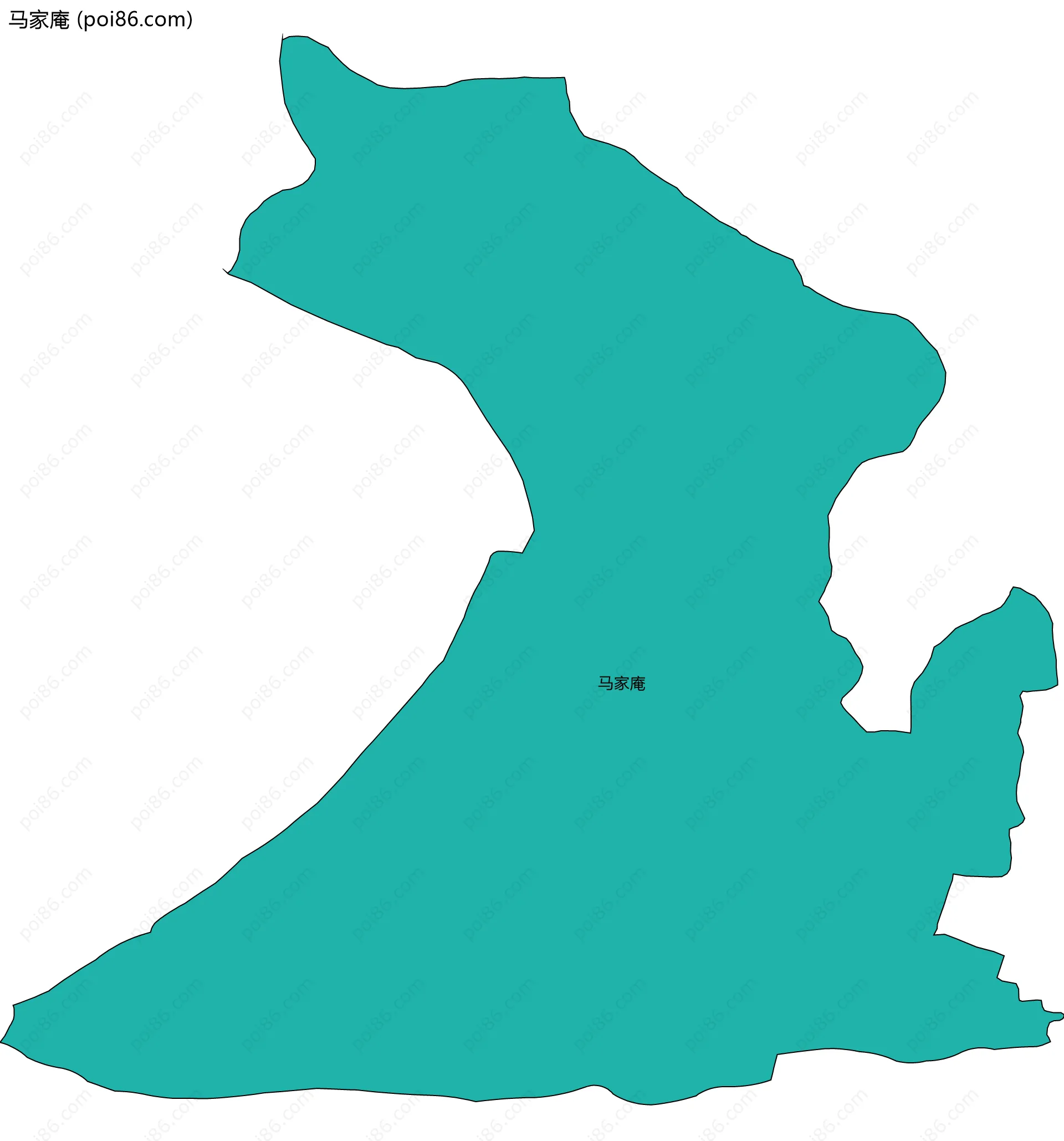 马家庵边界地图