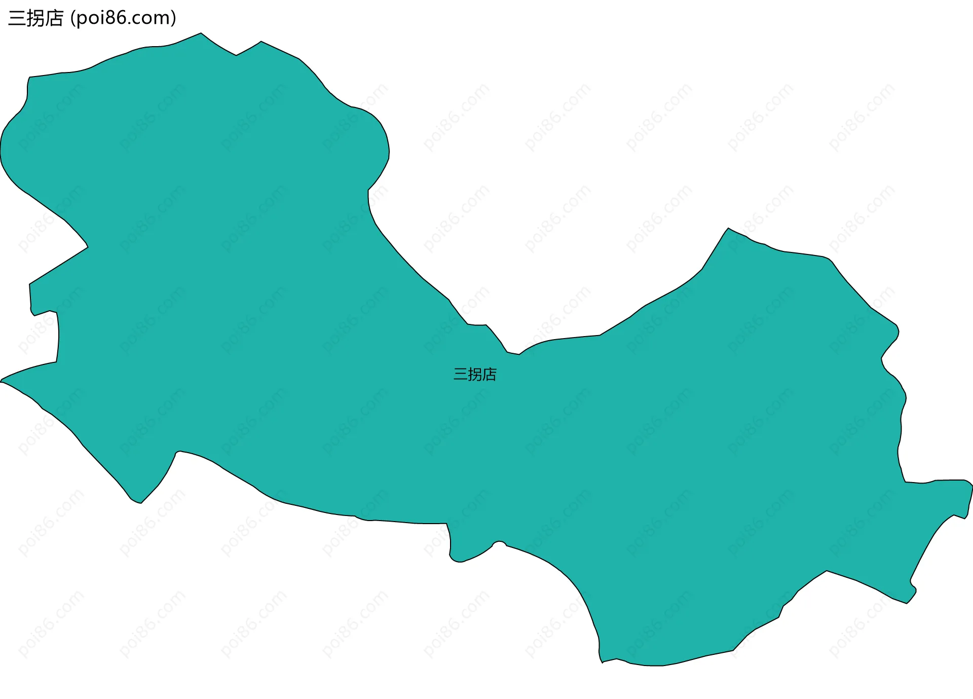 三拐店边界地图