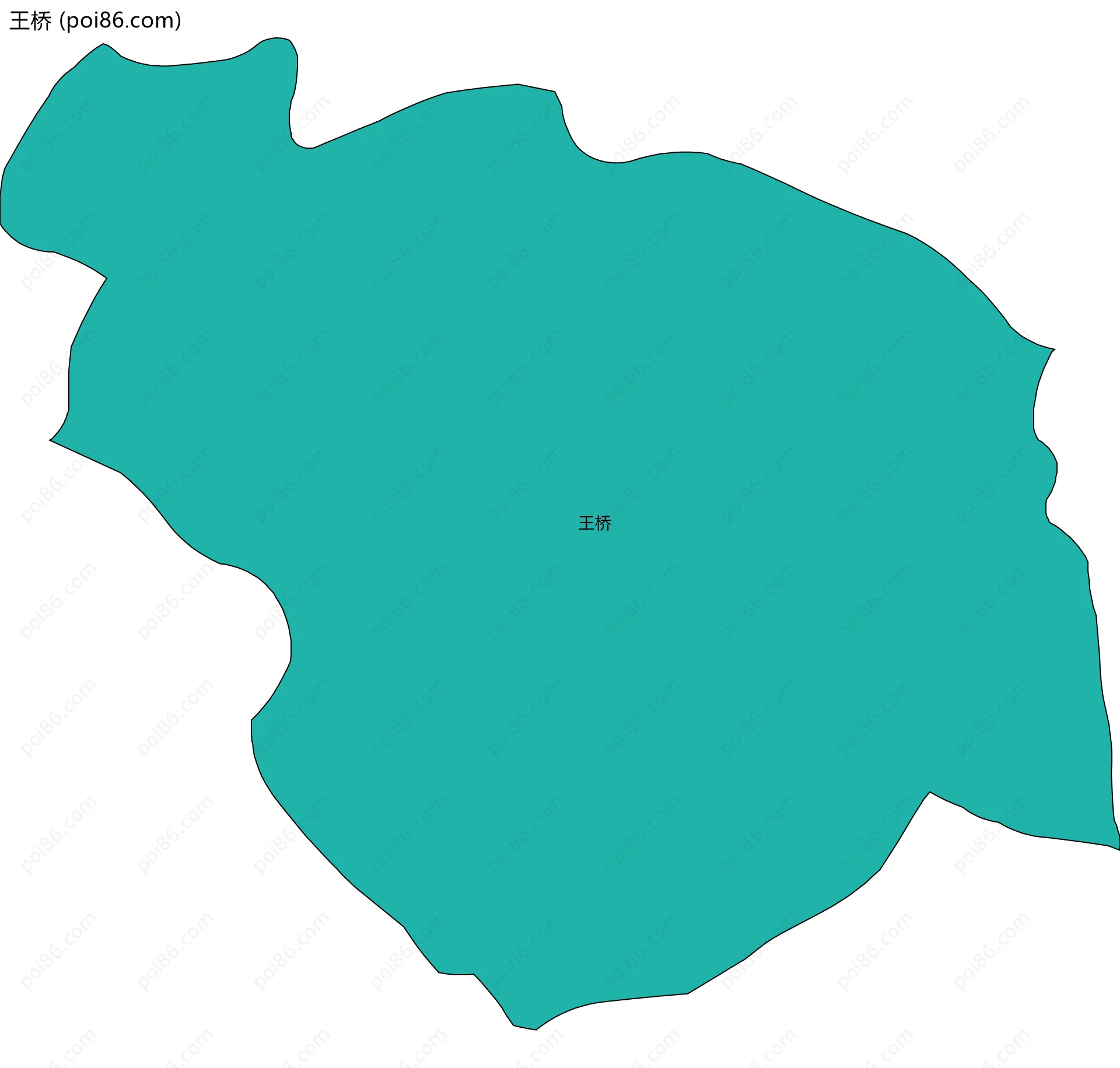 王桥边界地图