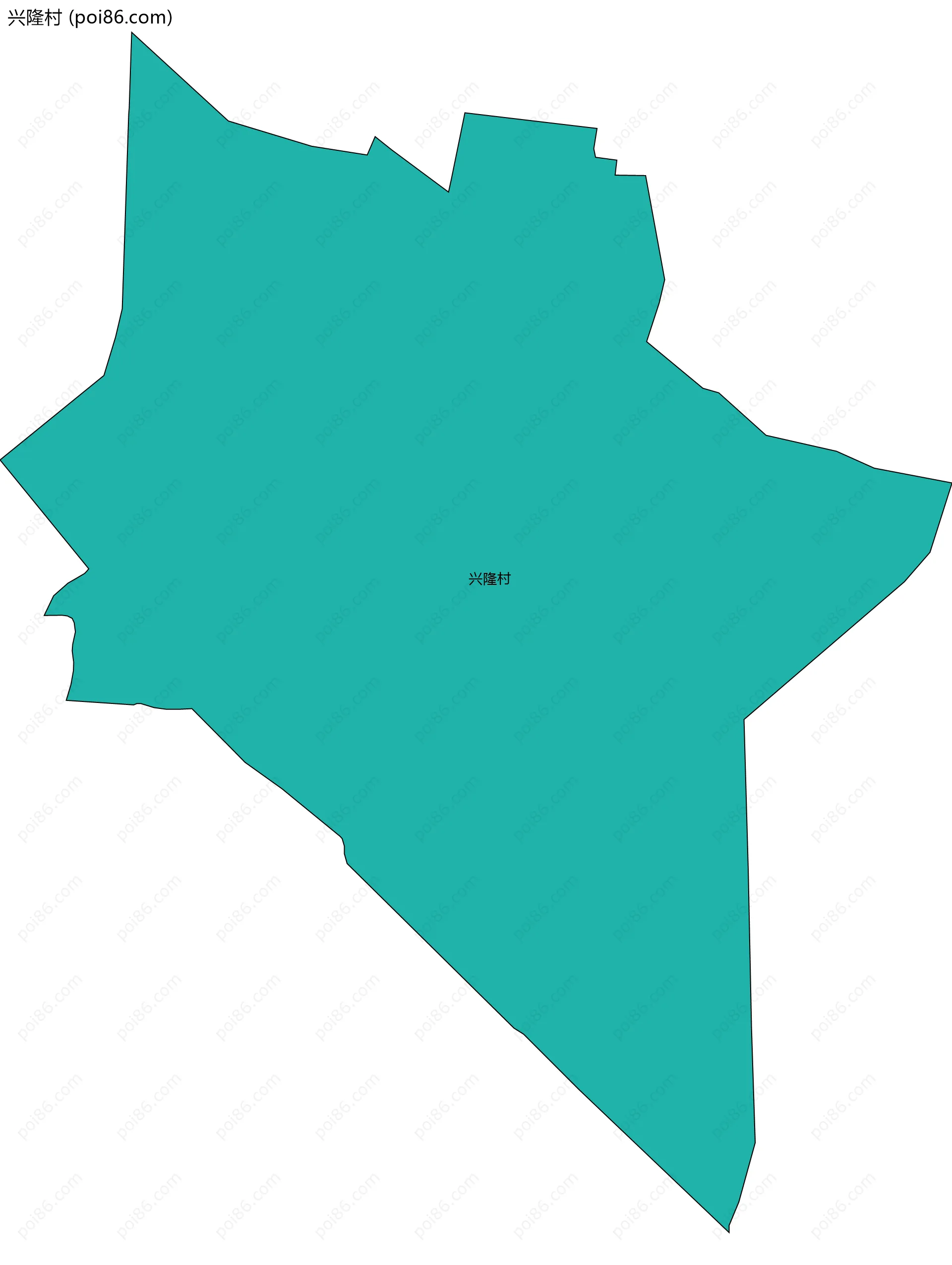 兴隆村边界地图