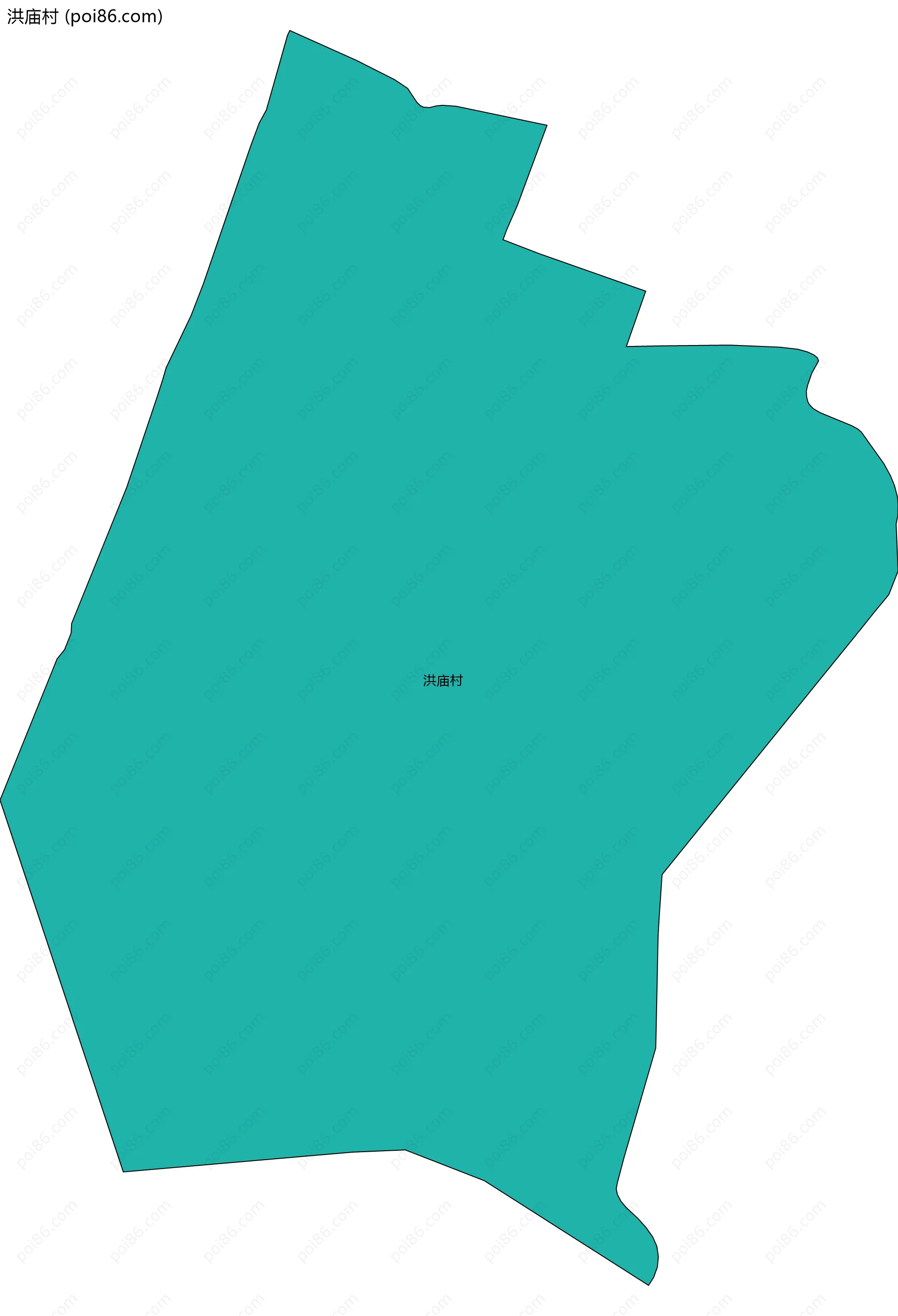 洪庙村边界地图