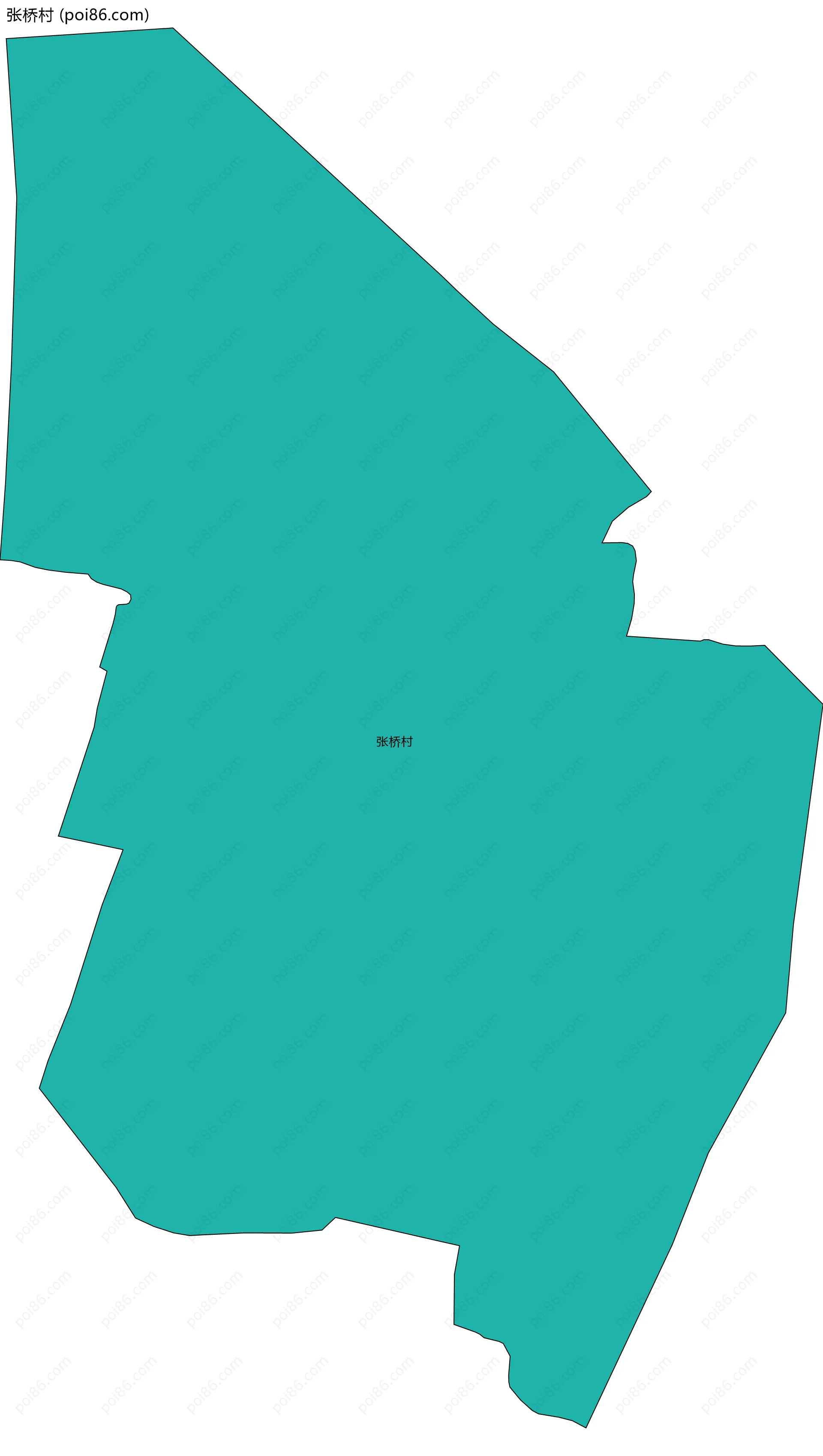 张桥村边界地图