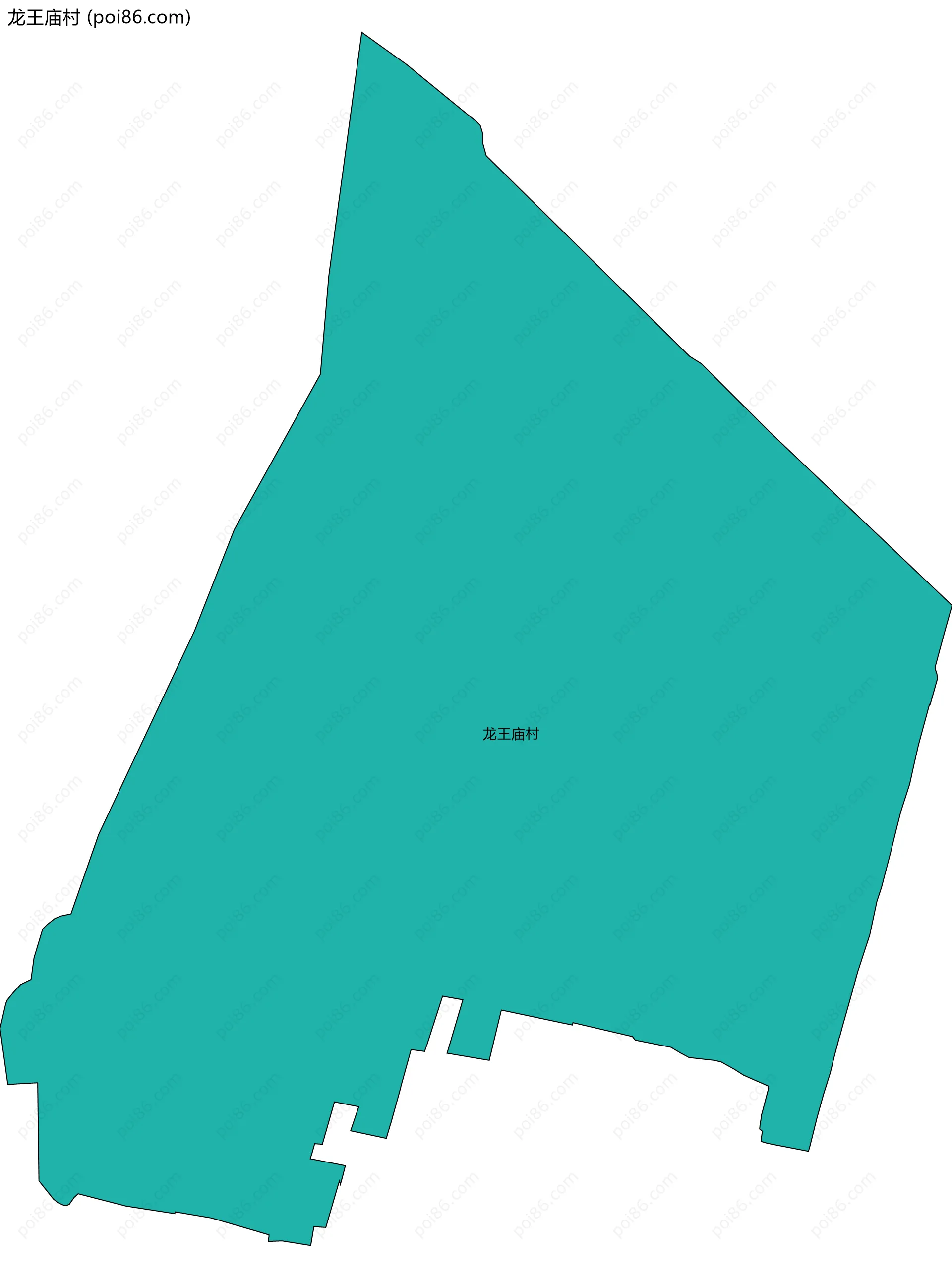 龙王庙村边界地图