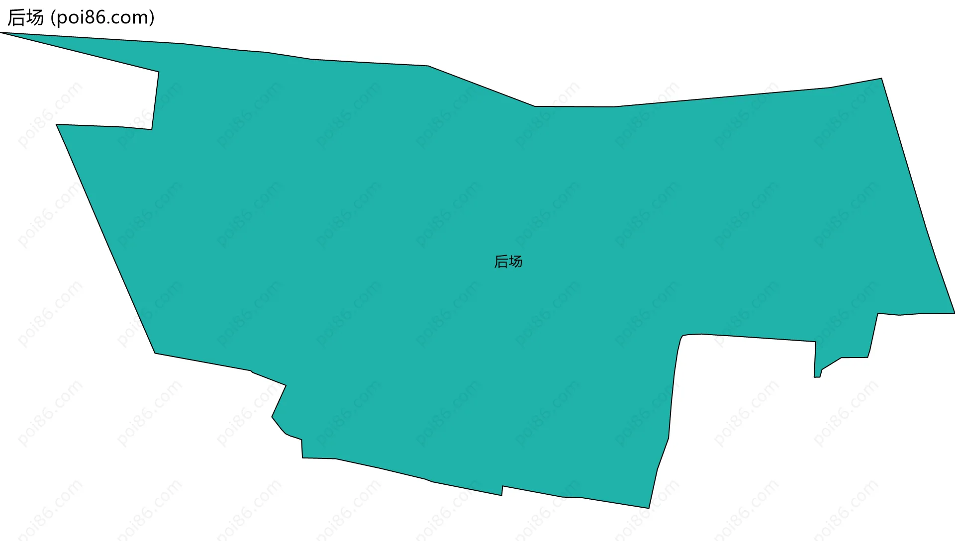后场边界地图