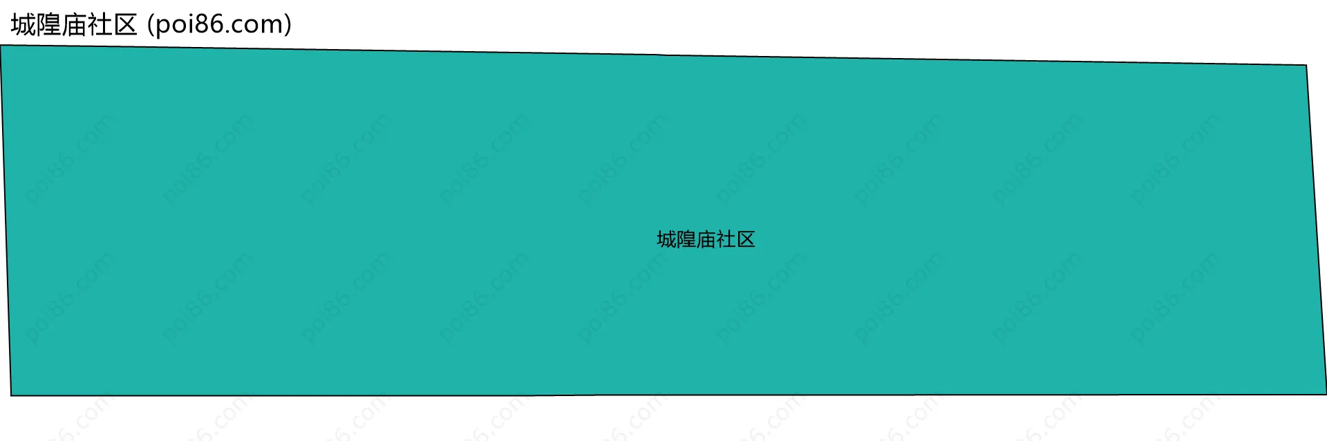 城隍庙社区边界地图