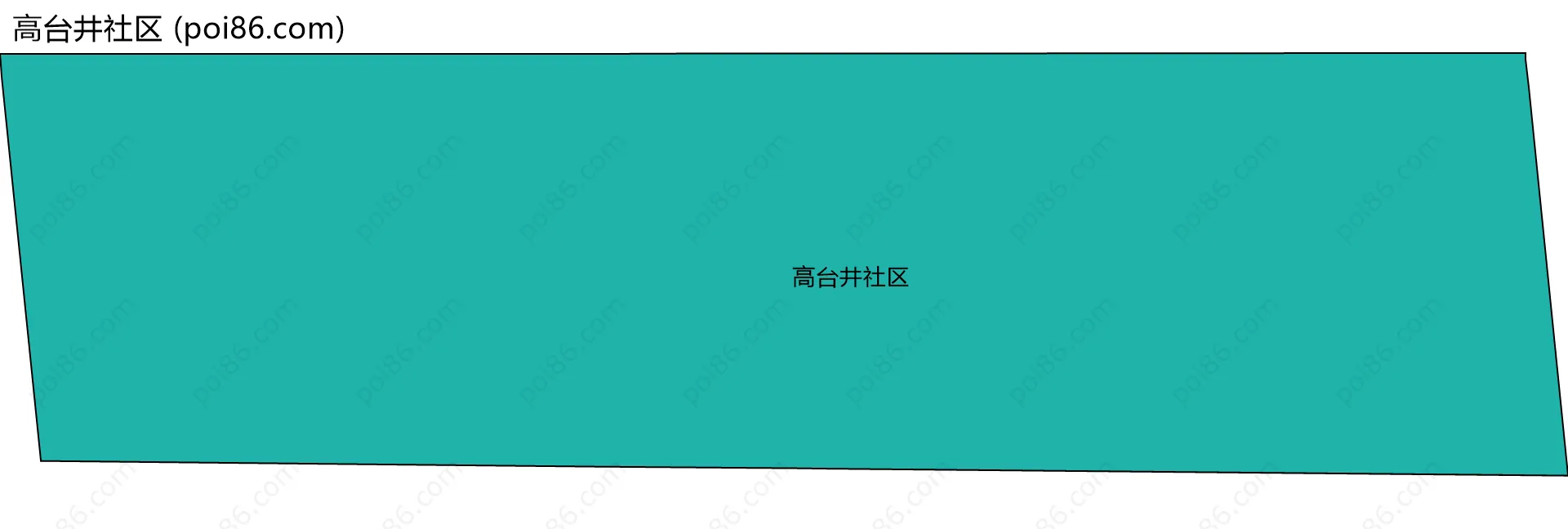 高台井社区边界地图