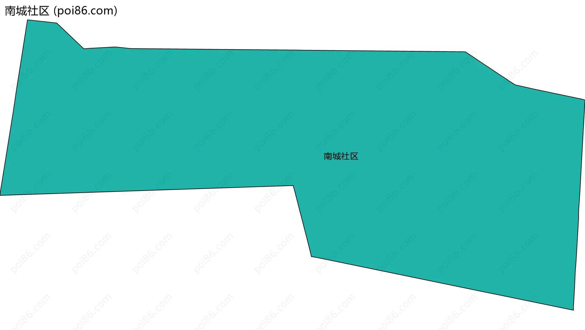 南城社区边界地图