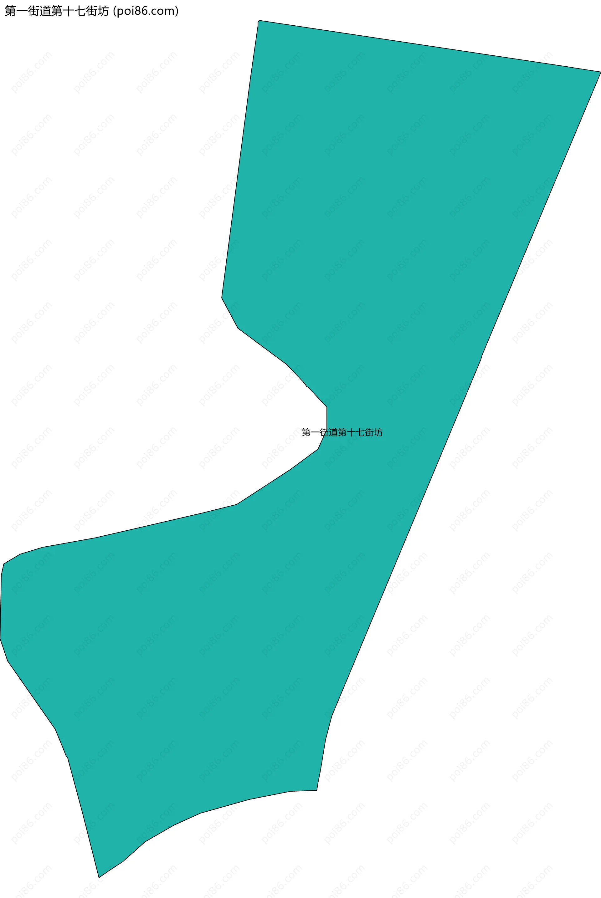 第一街道第十七街坊边界地图