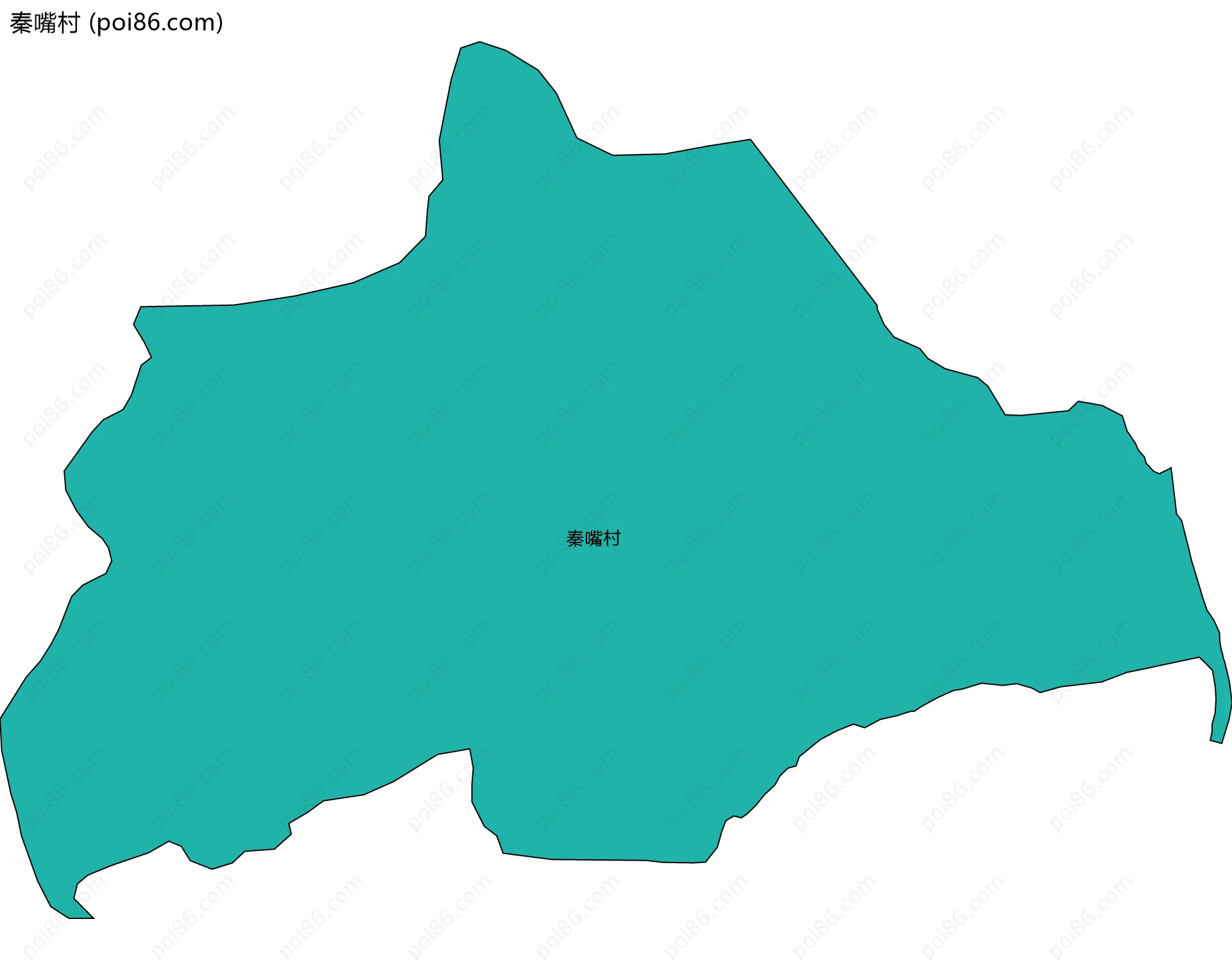 秦嘴村边界地图