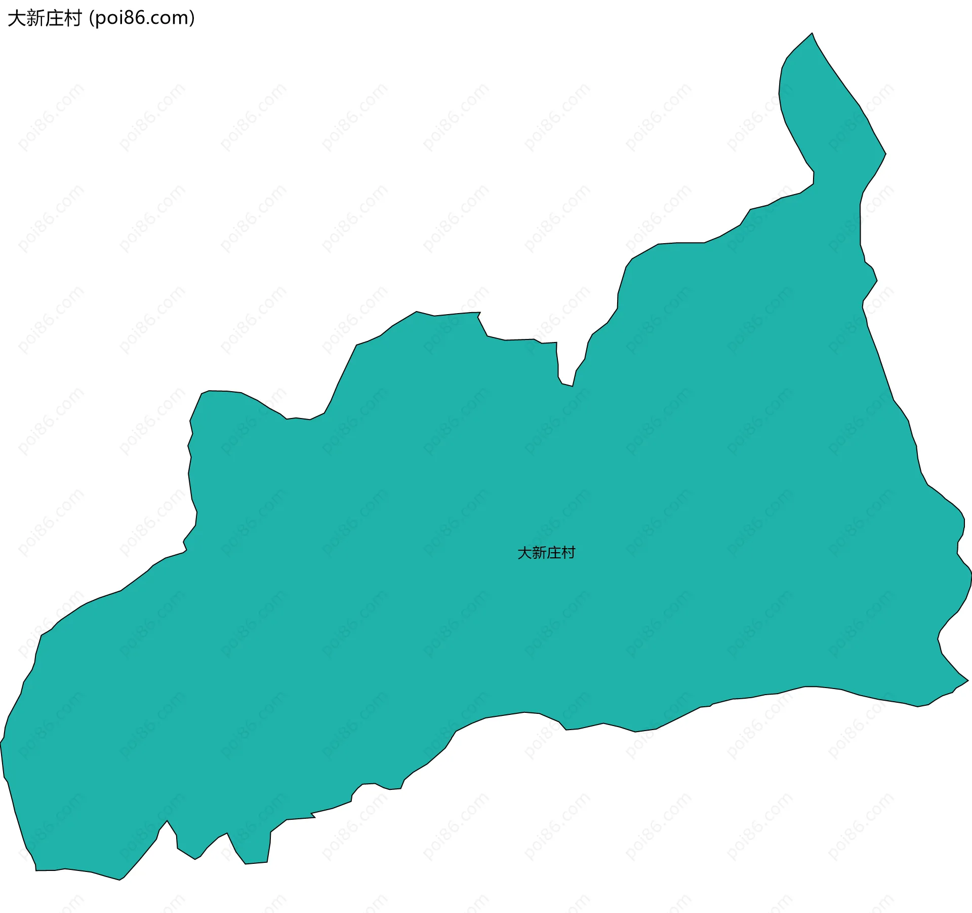 大新庄村边界地图