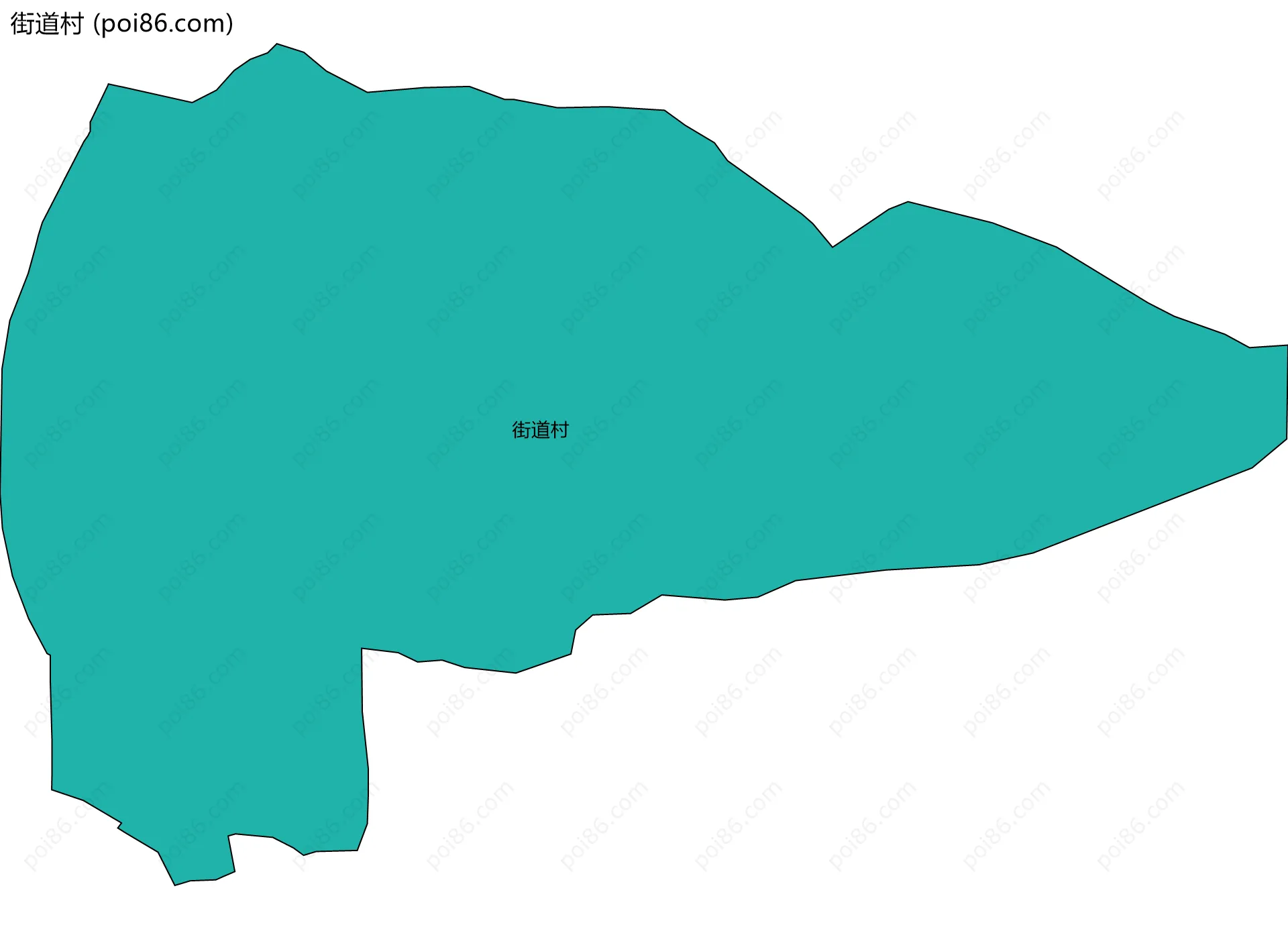 街道村边界地图