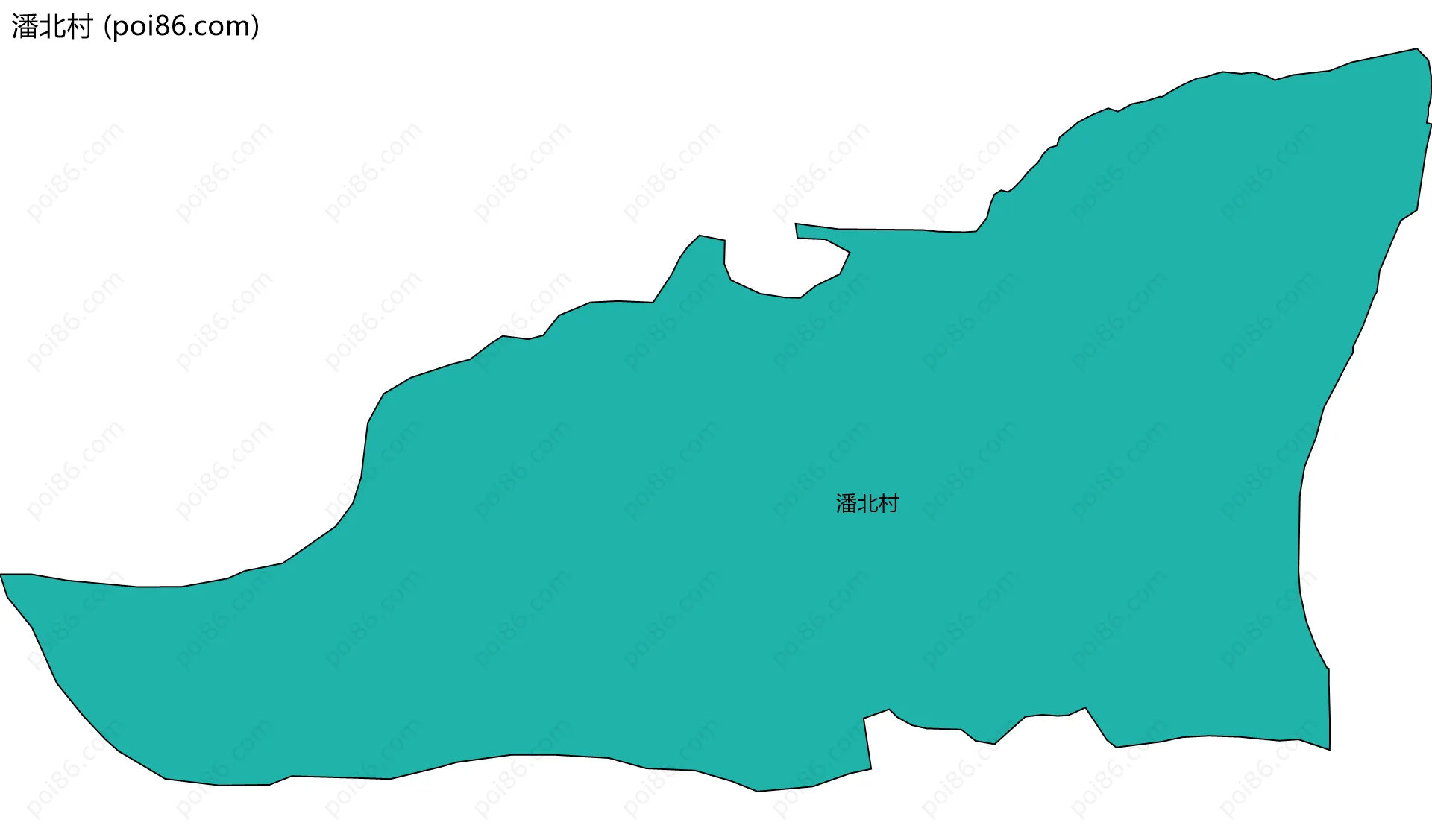 潘北村边界地图