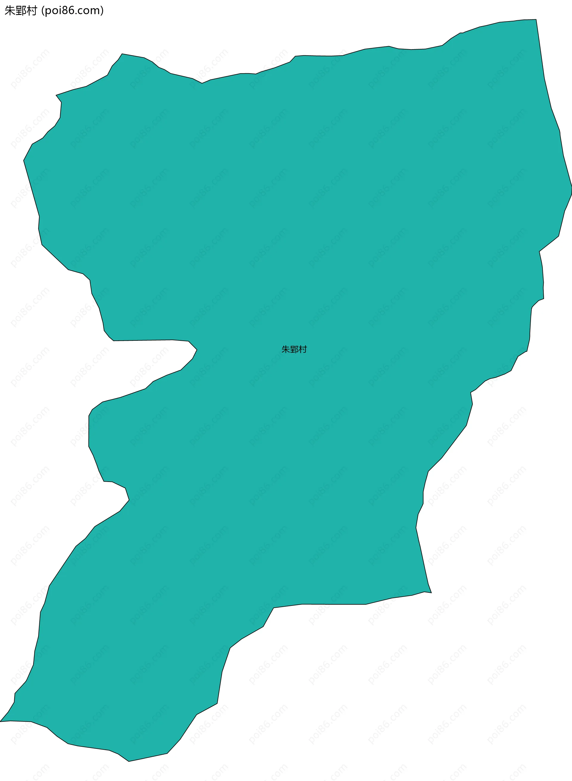 朱郢村边界地图