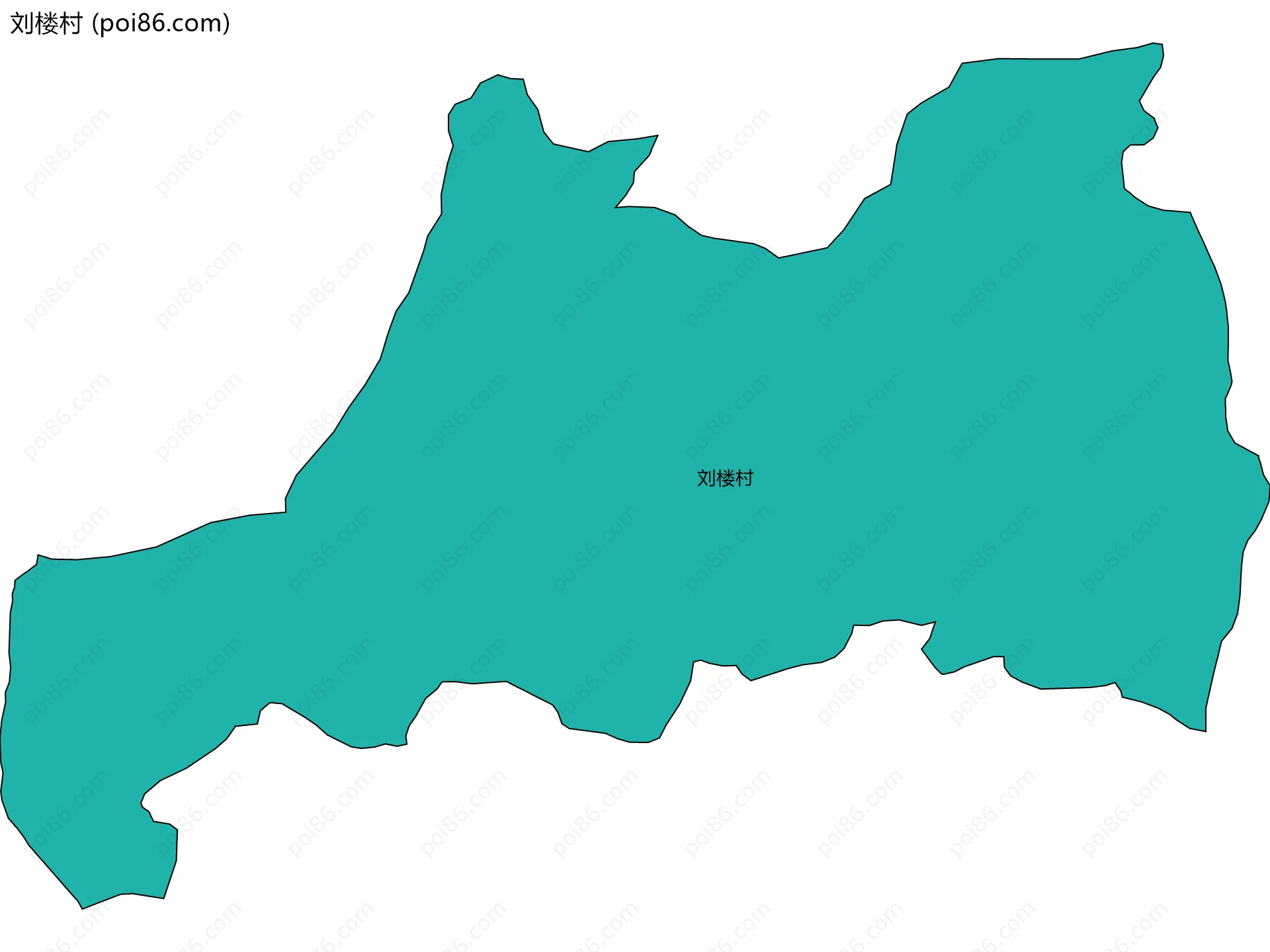 刘楼村边界地图