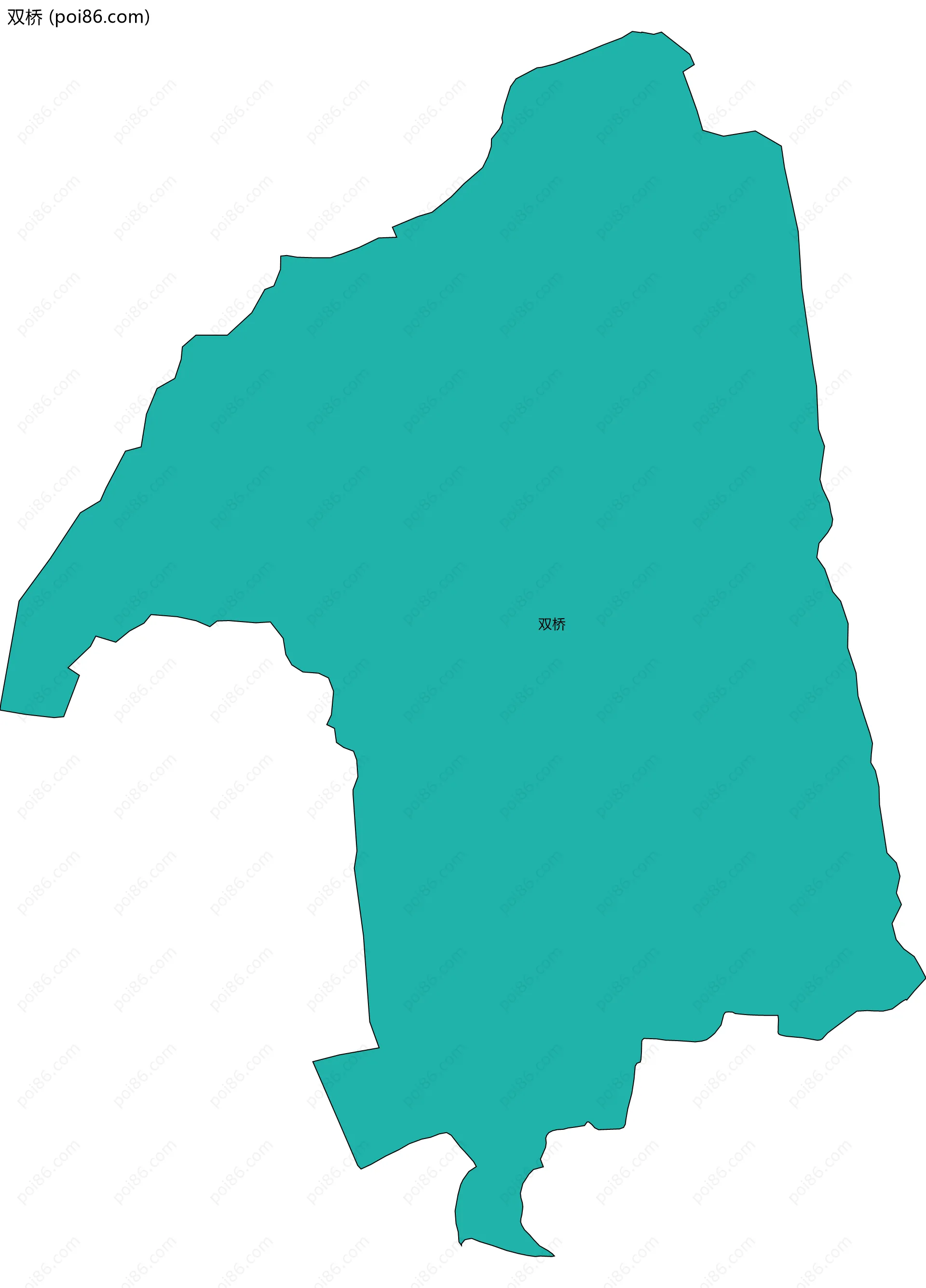 双桥边界地图