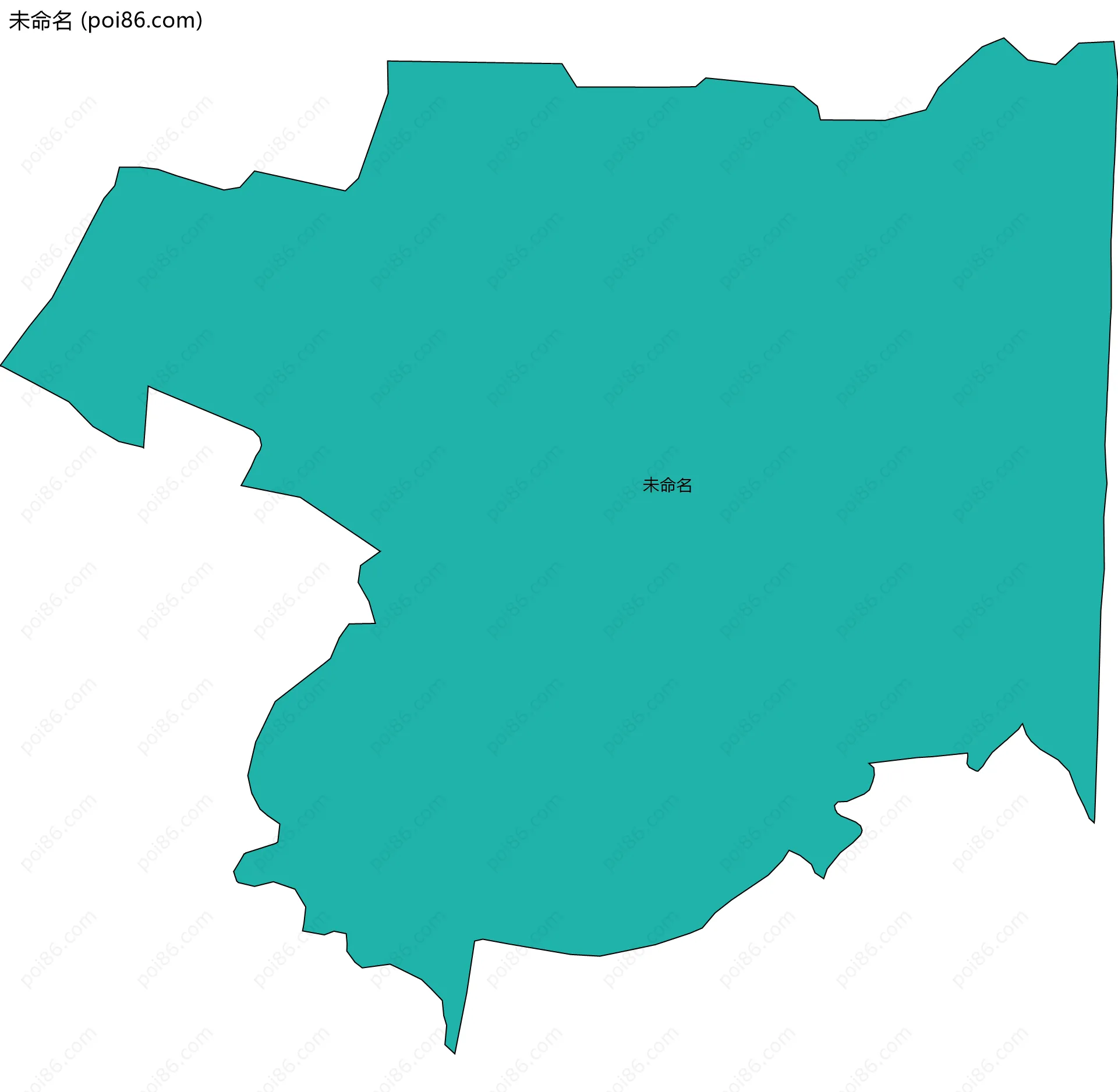 未命名边界地图