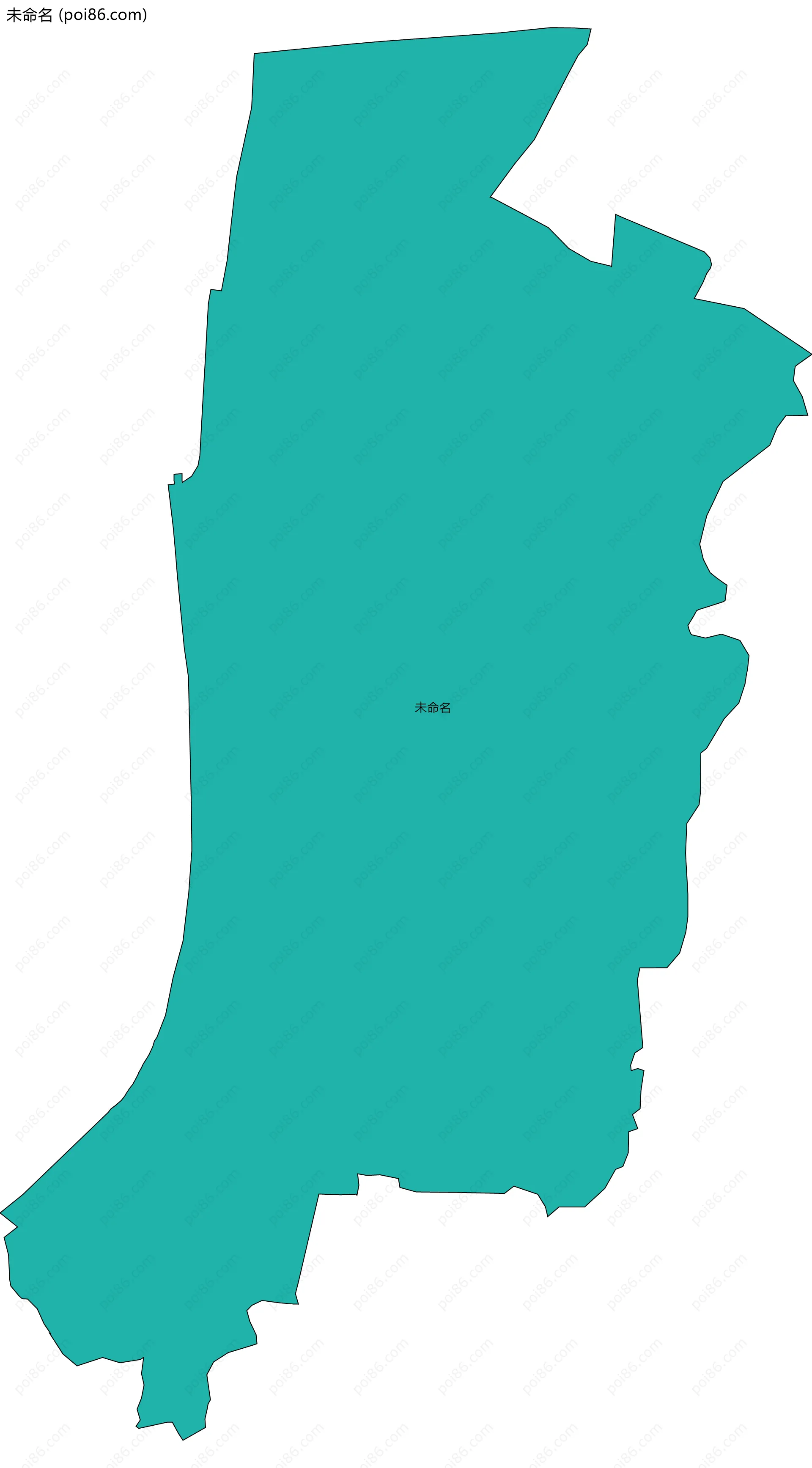 未命名边界地图