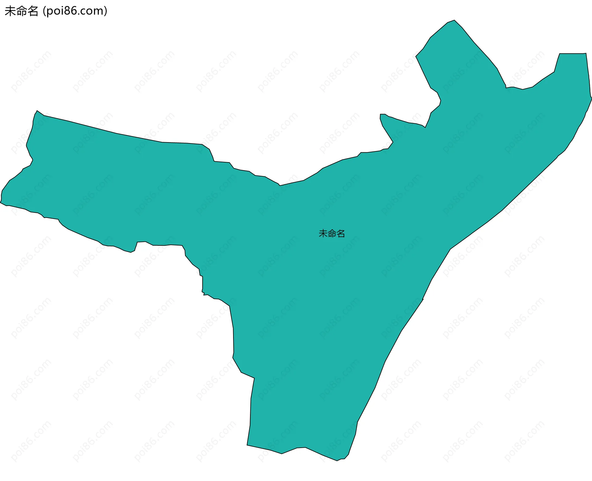 未命名边界地图