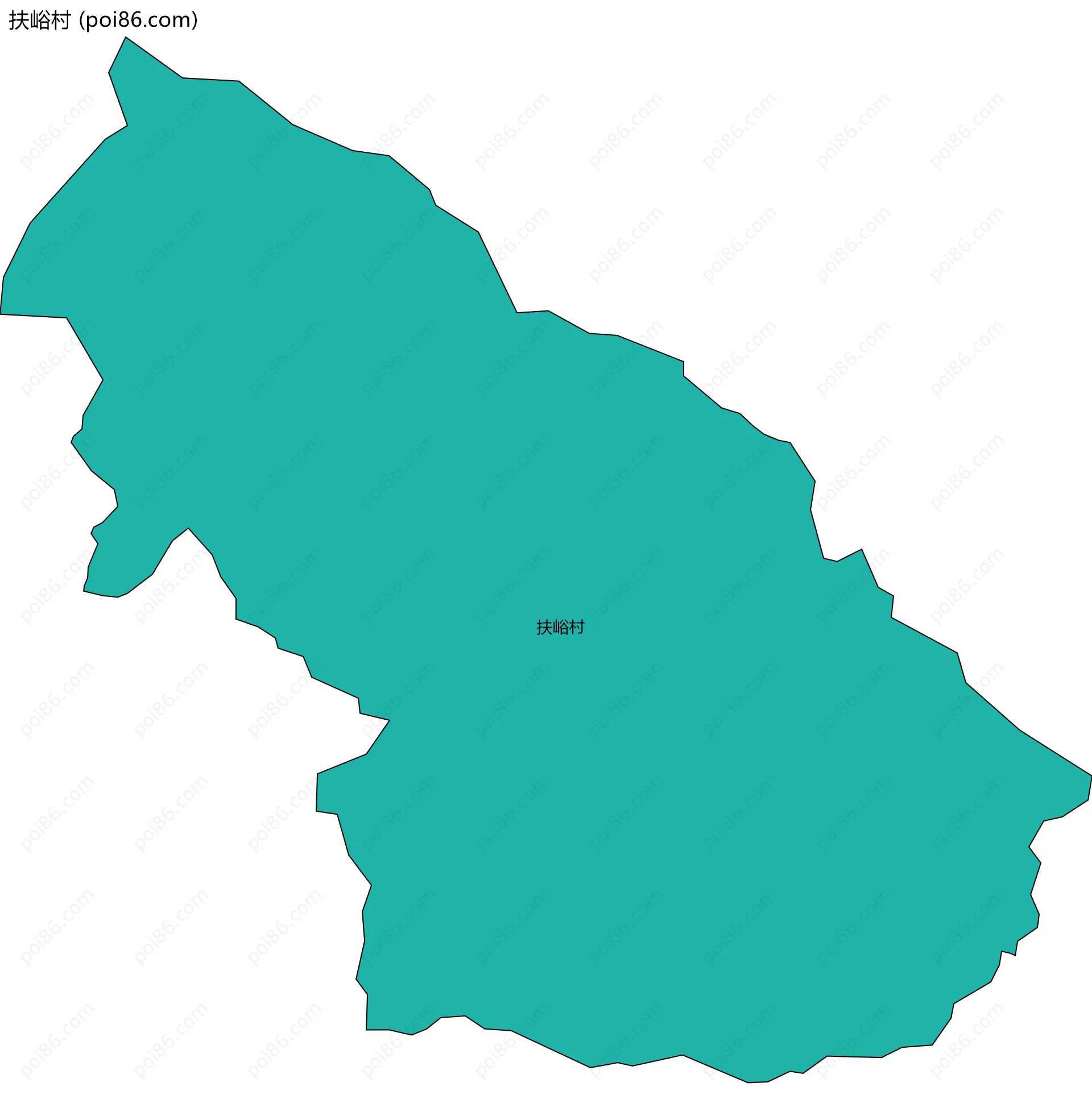 扶峪村边界地图