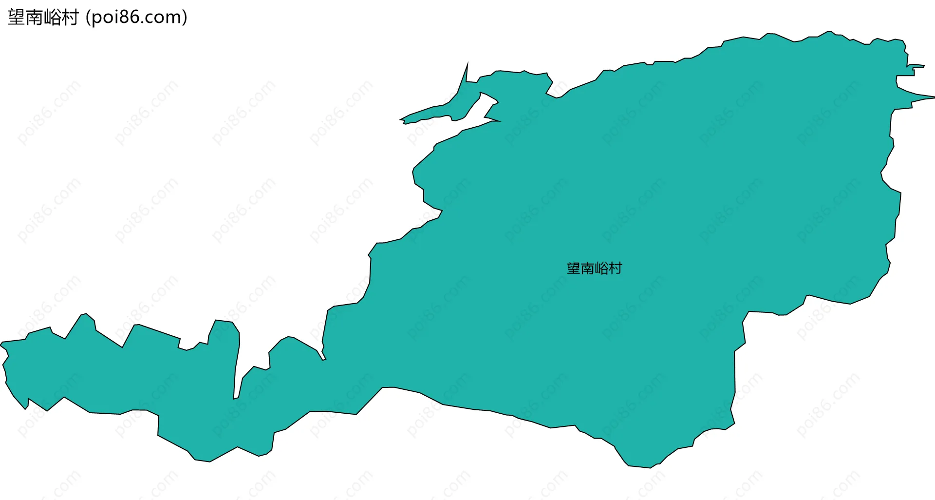 望南峪村边界地图