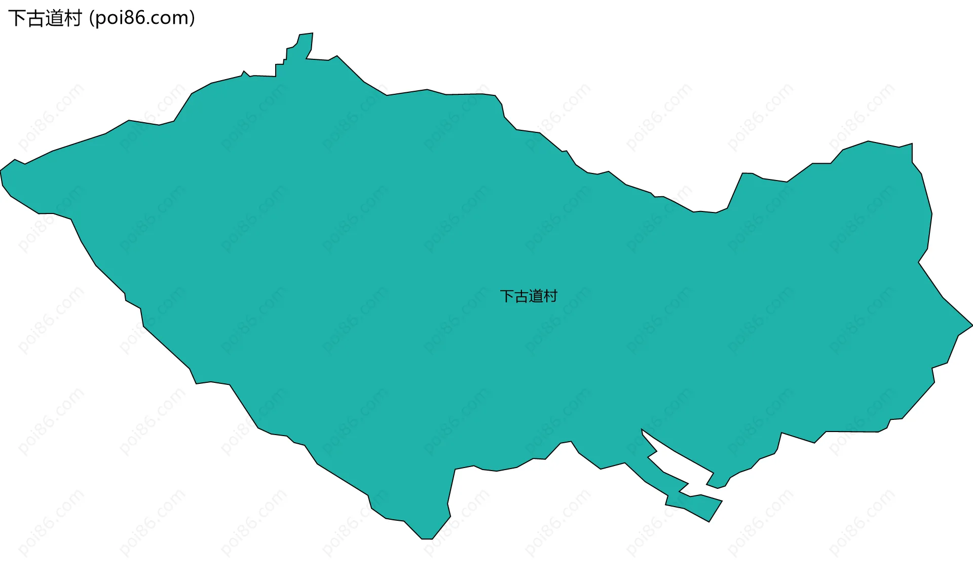 下古道村边界地图