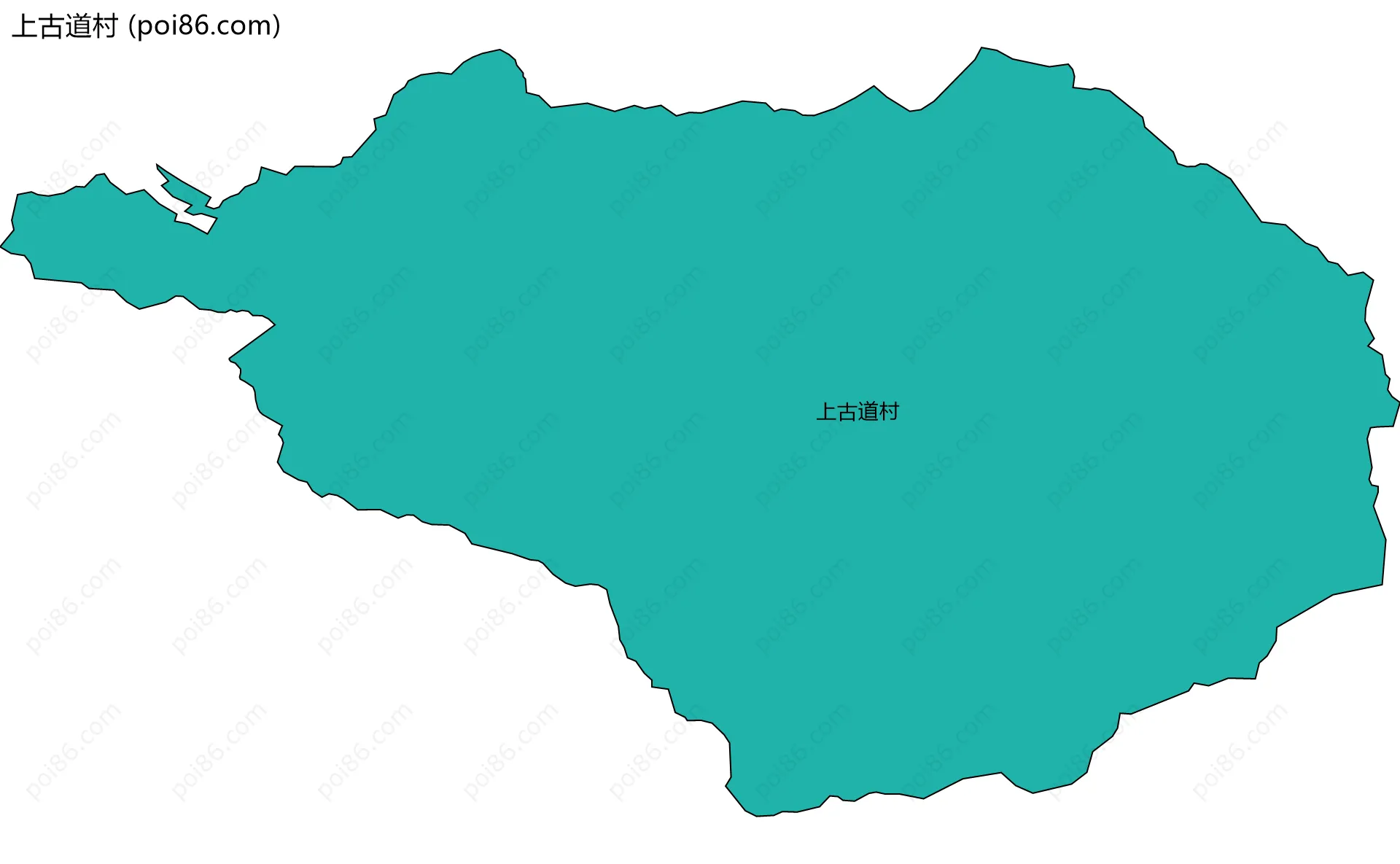 上古道村边界地图