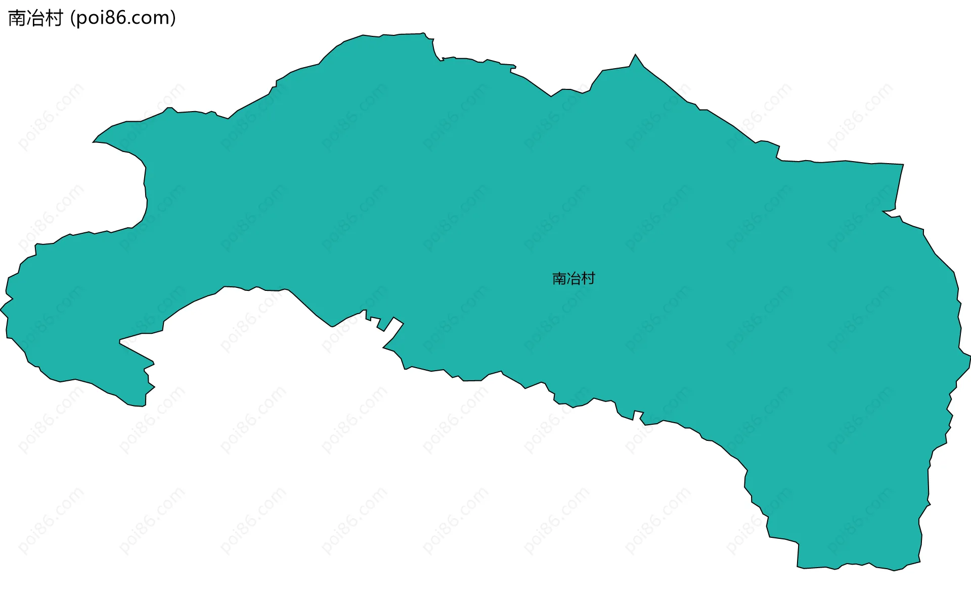 南冶村边界地图