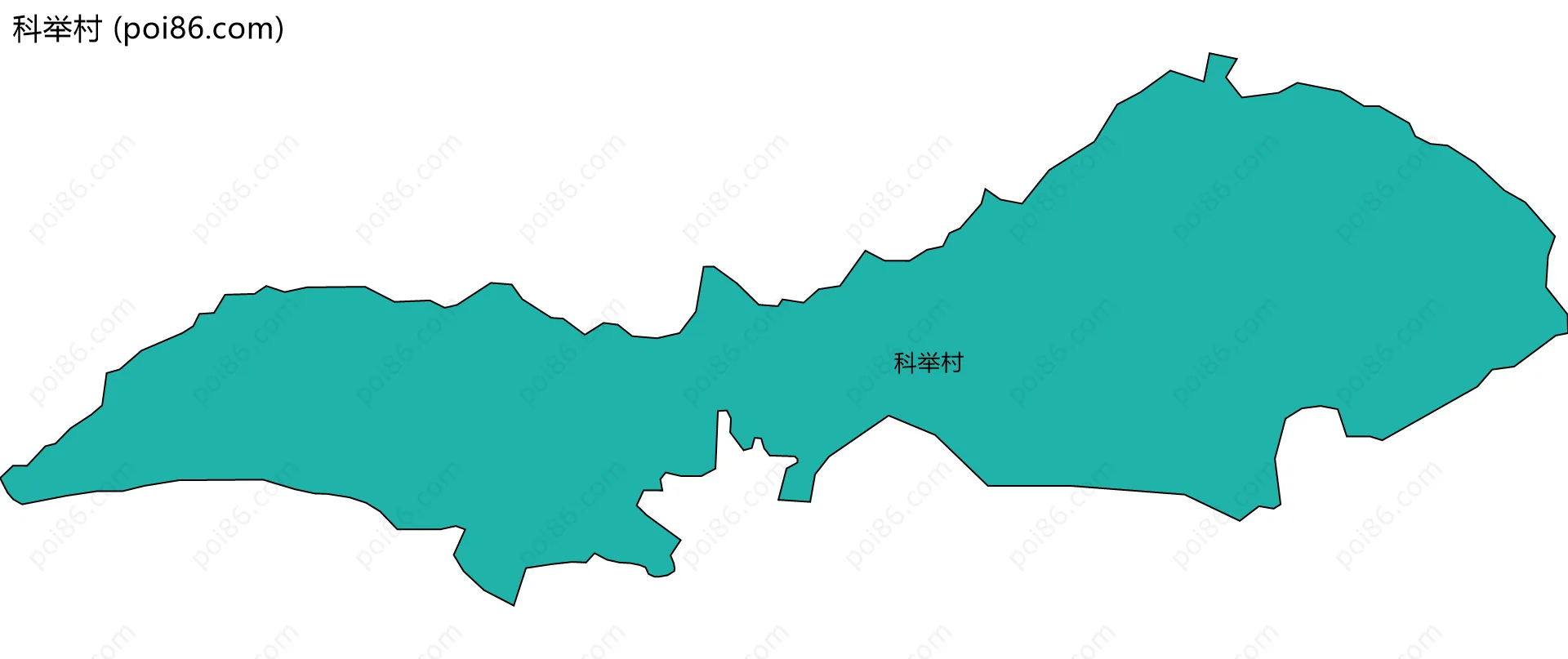 科举村边界地图