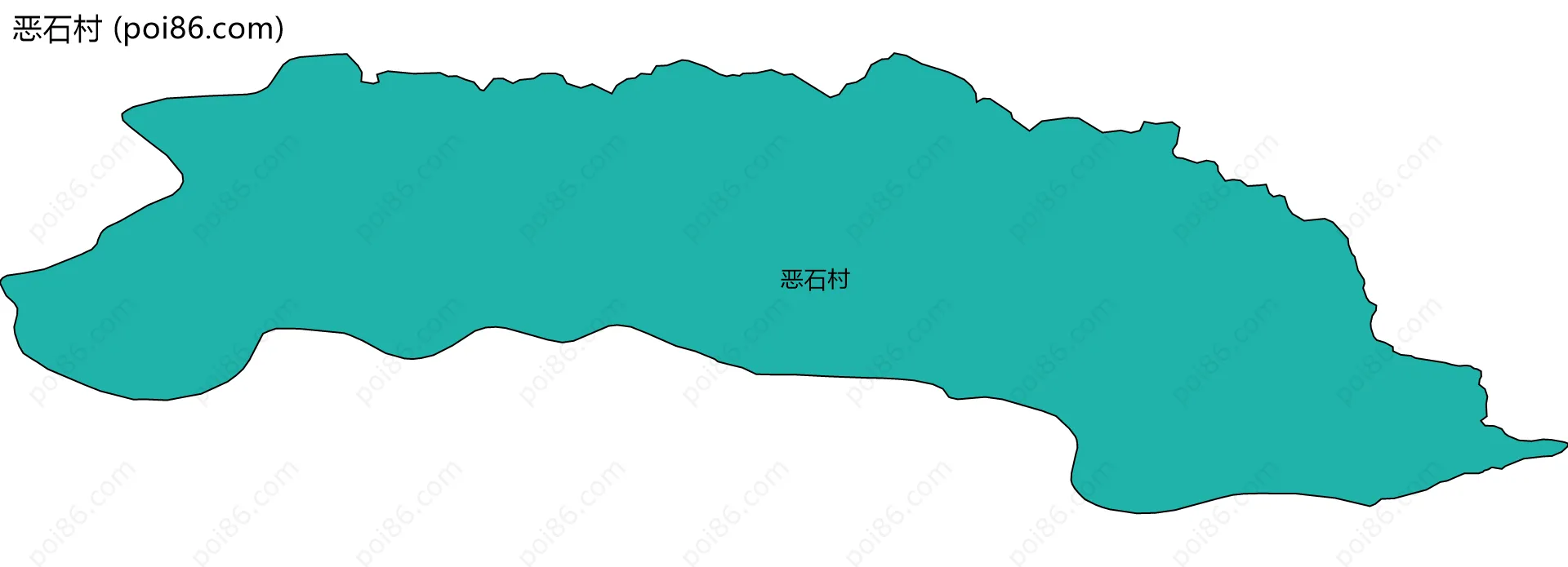 恶石村边界地图