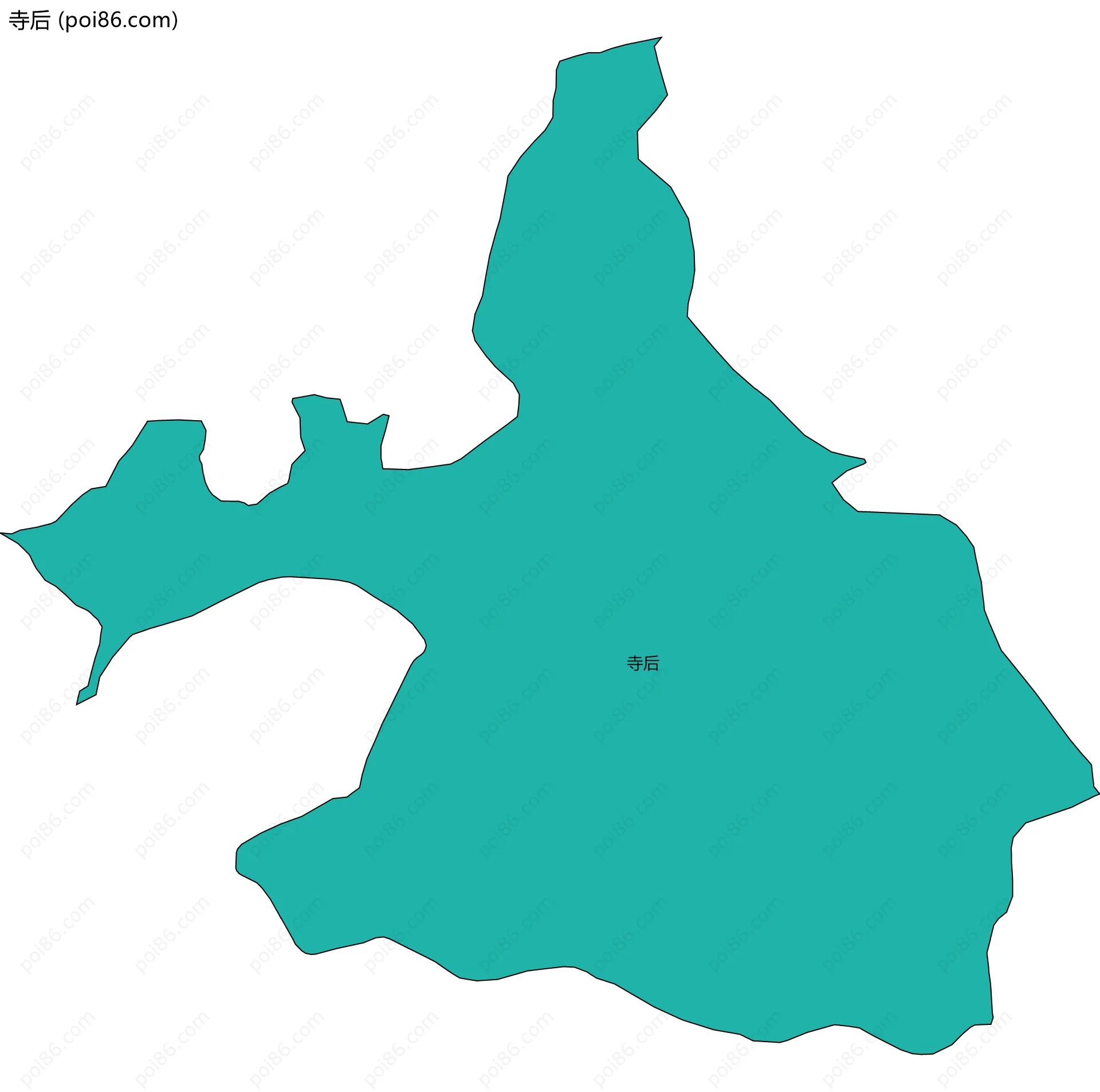 寺后边界地图