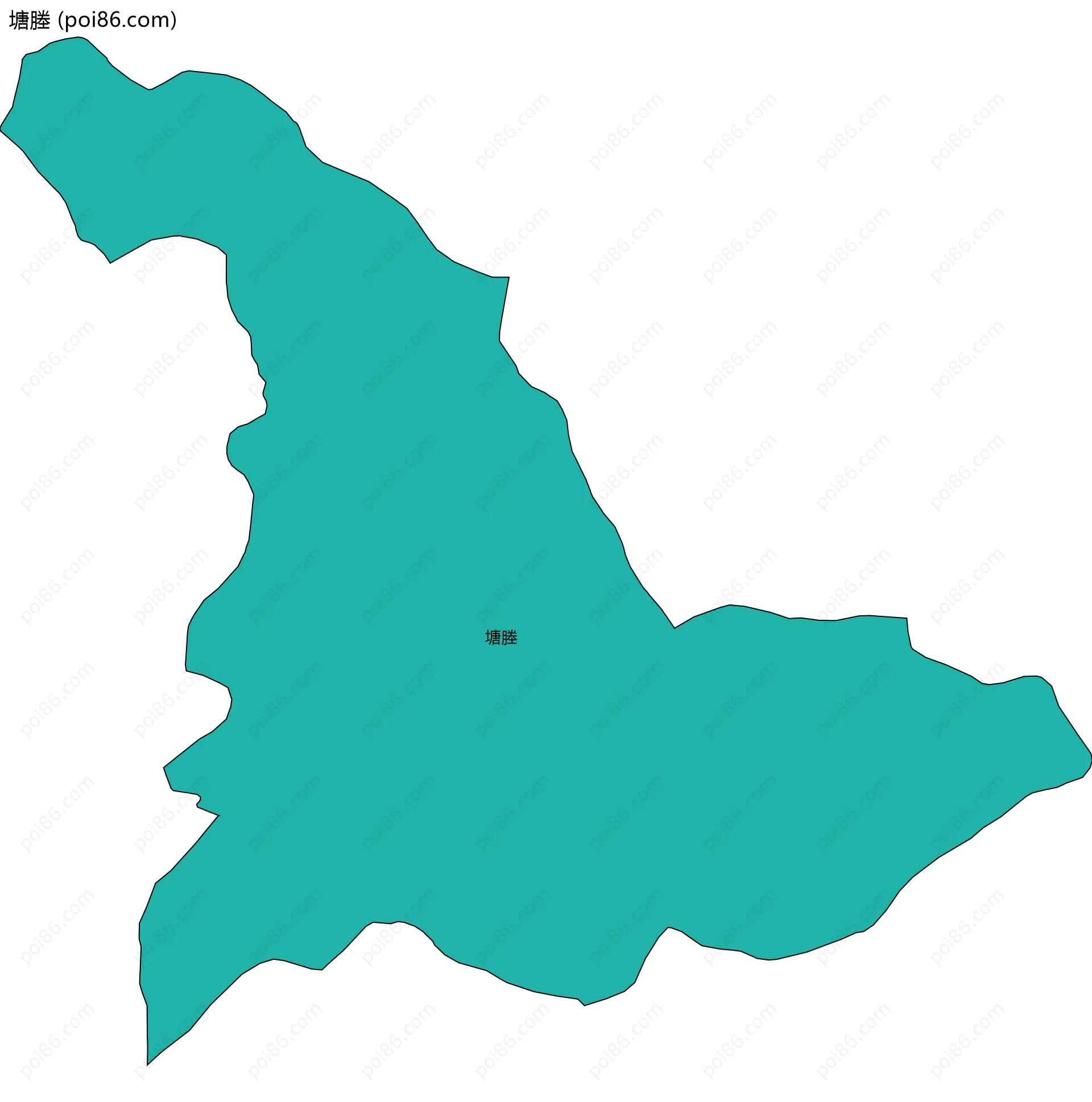 塘塍边界地图
