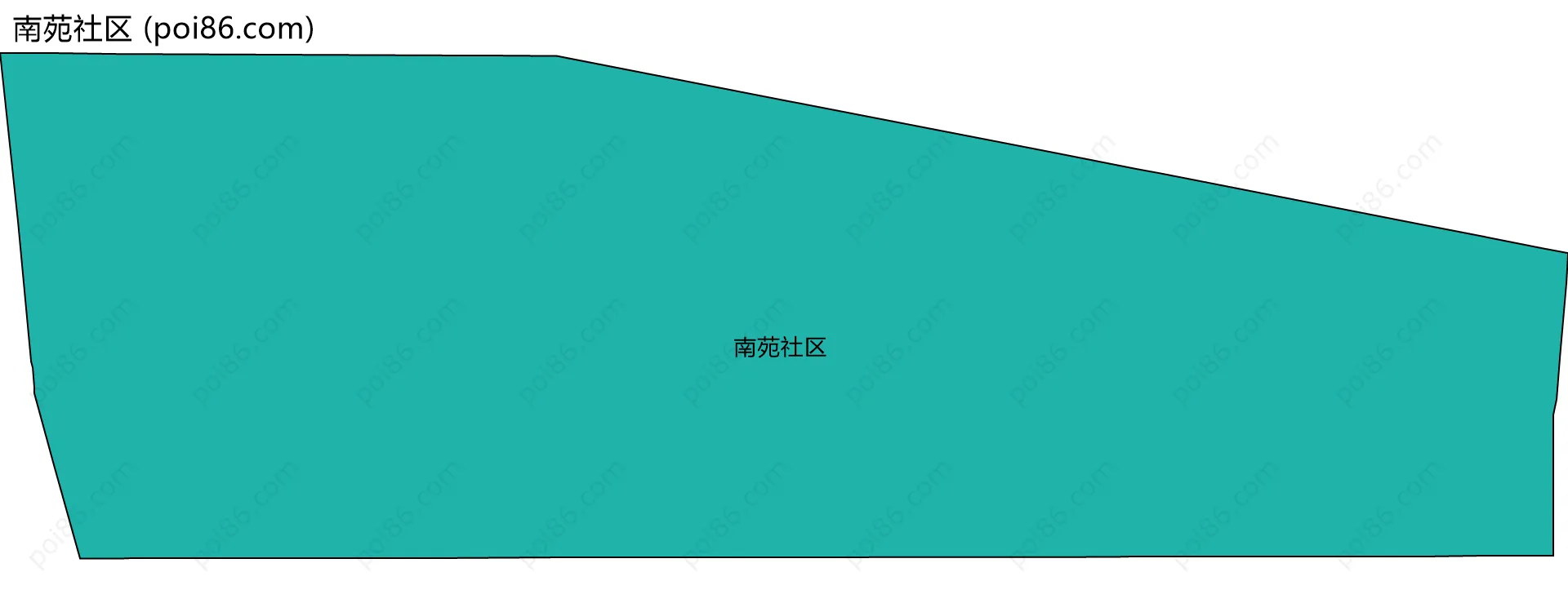 南苑社区边界地图