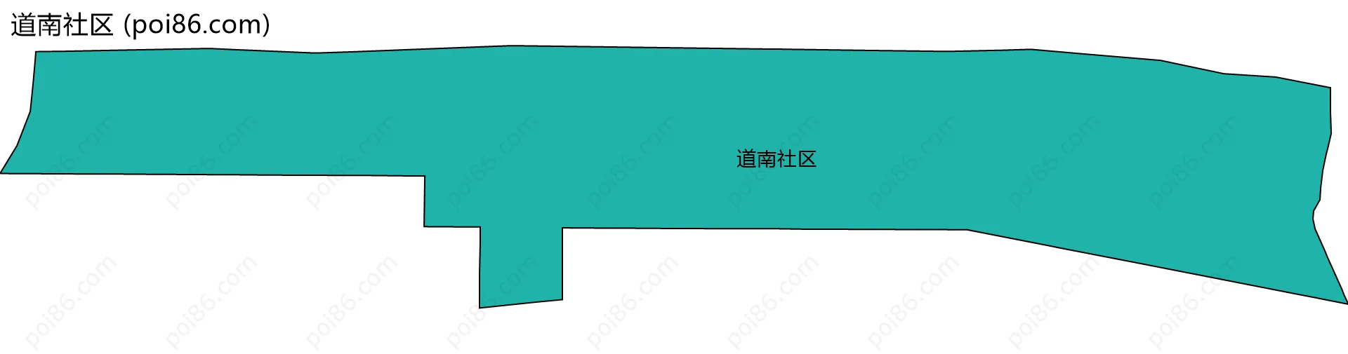 道南社区边界地图