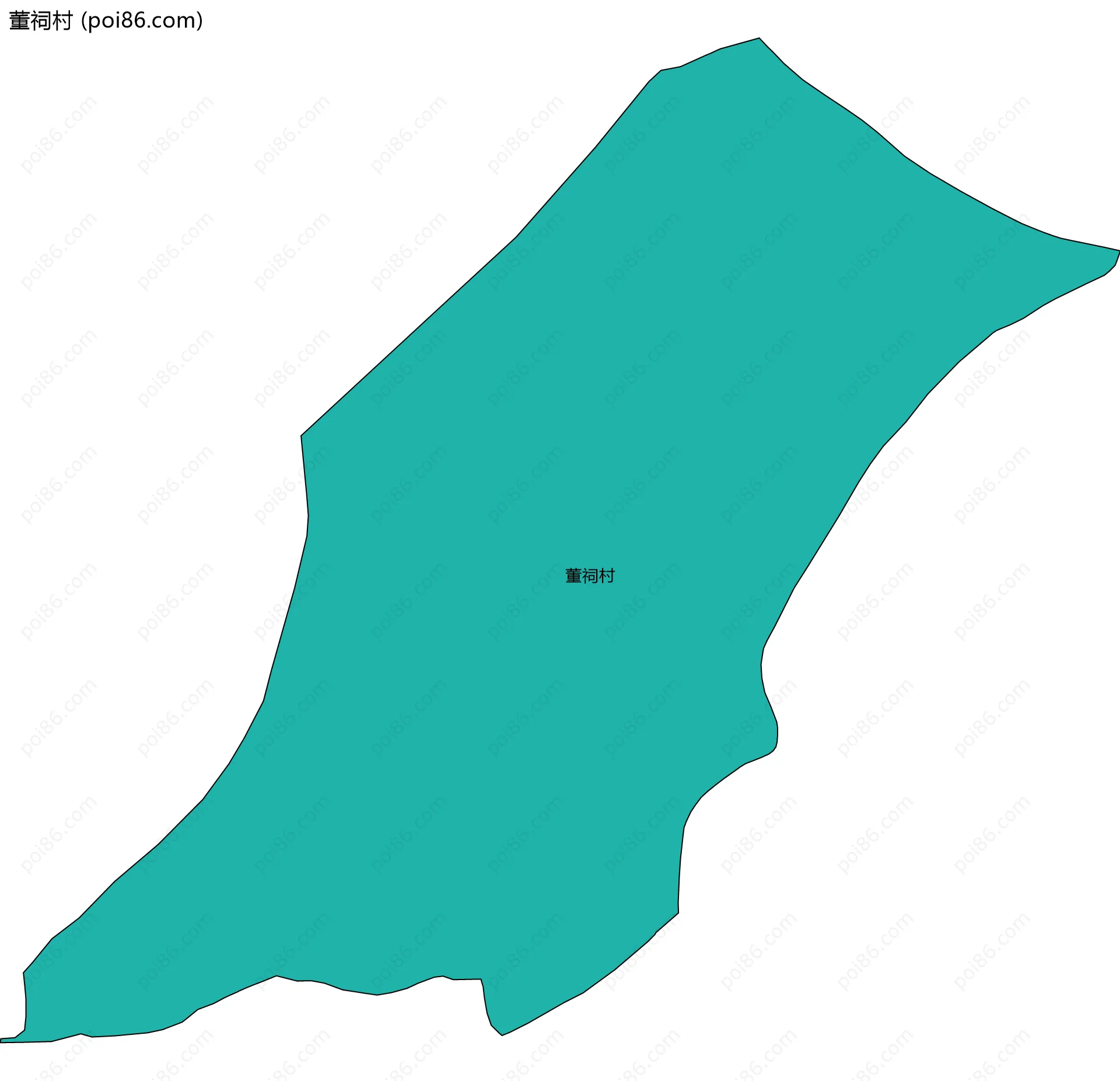 董祠村边界地图