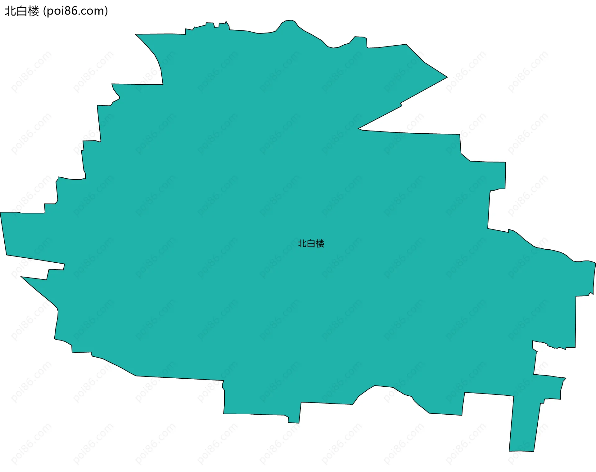 北白楼边界地图