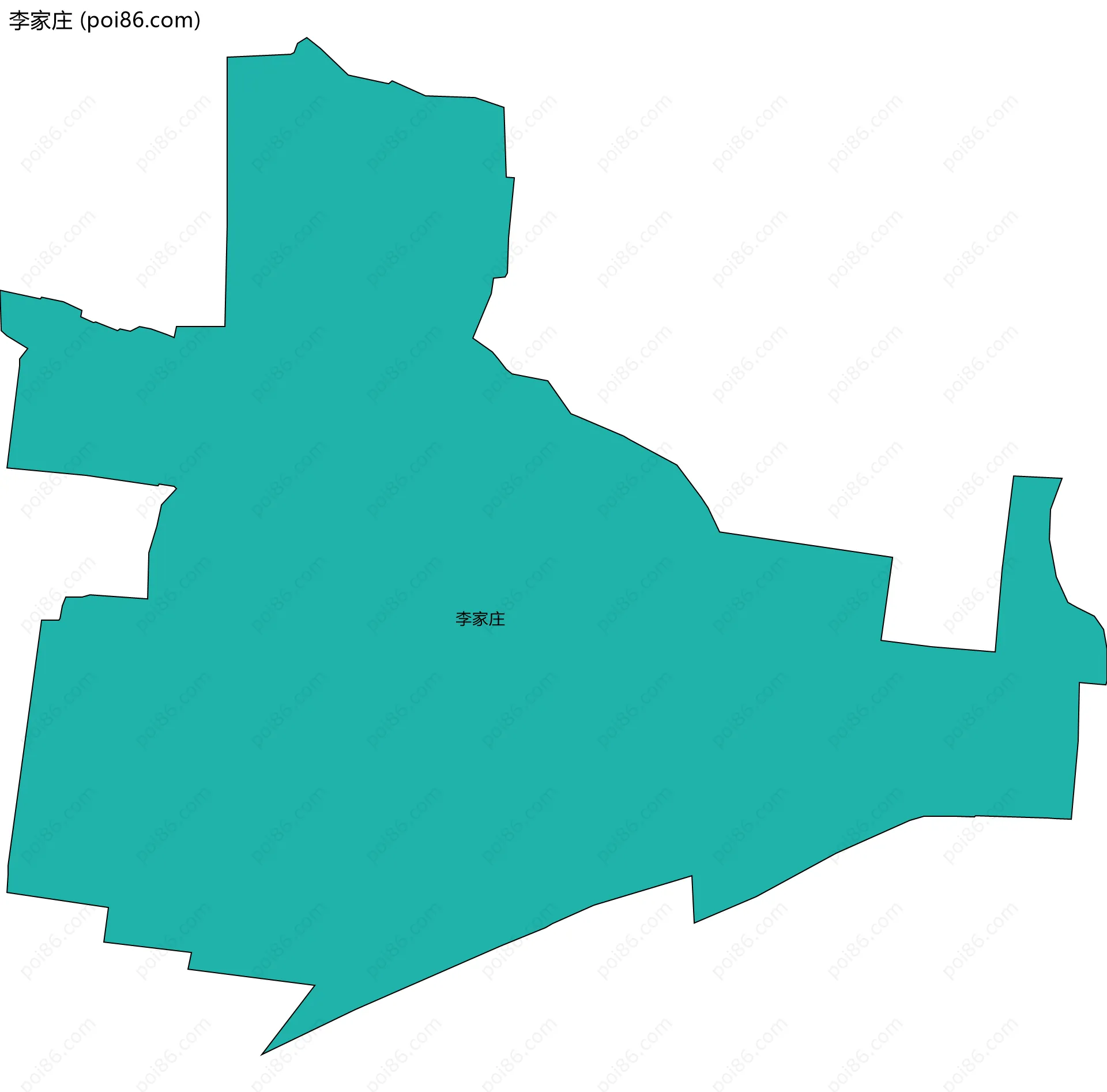 李家庄边界地图