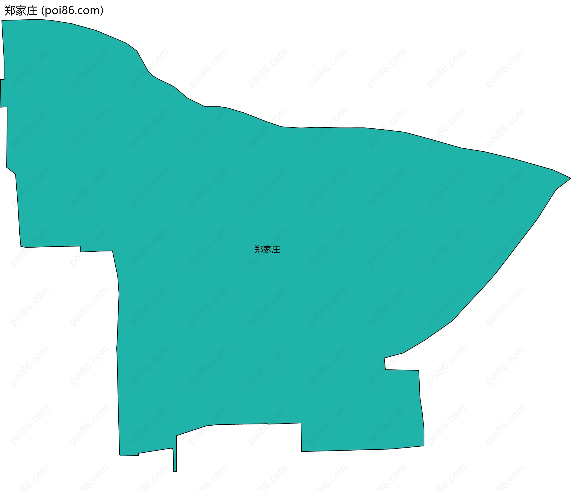 郑家庄边界地图