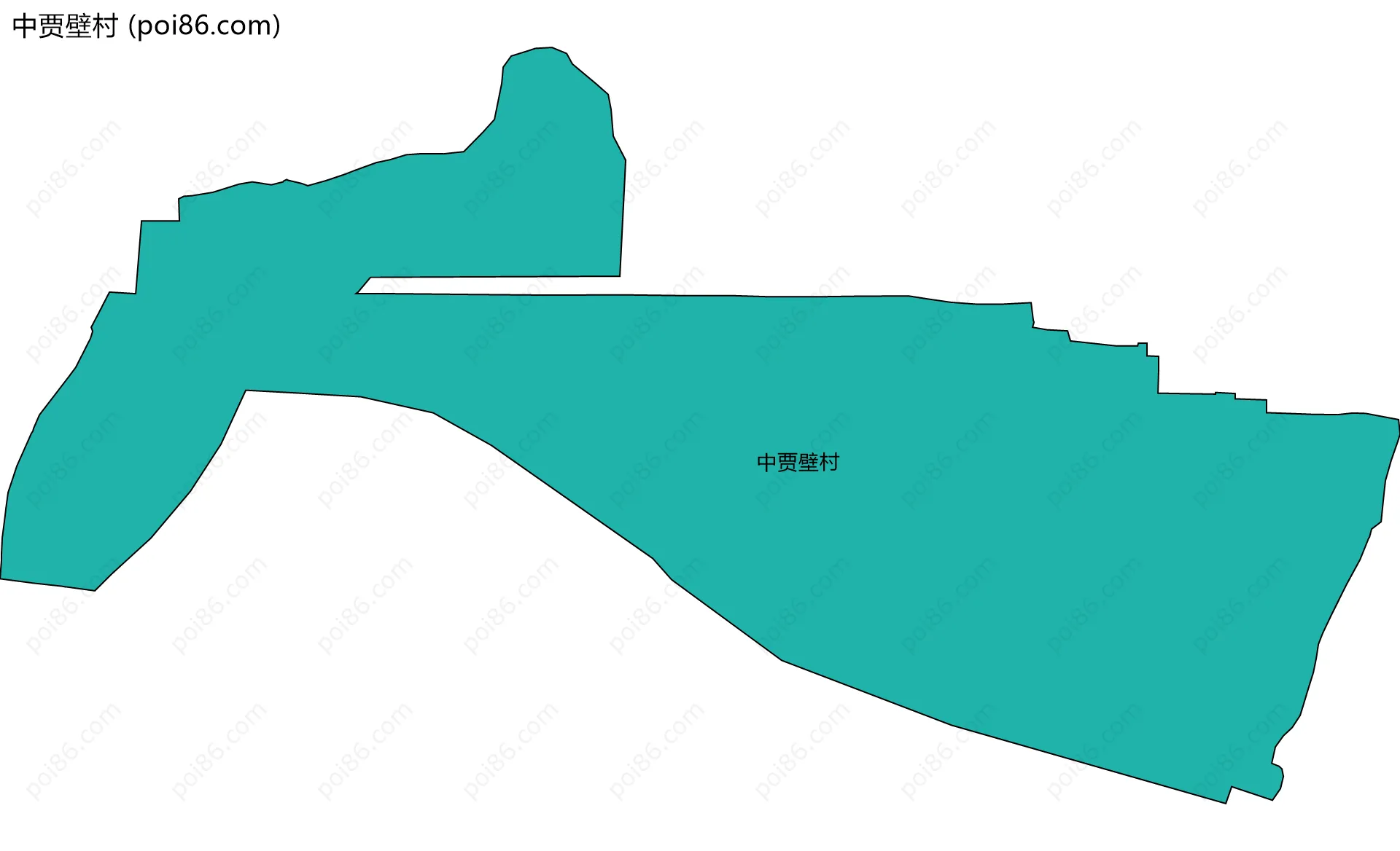 中贾壁村边界地图