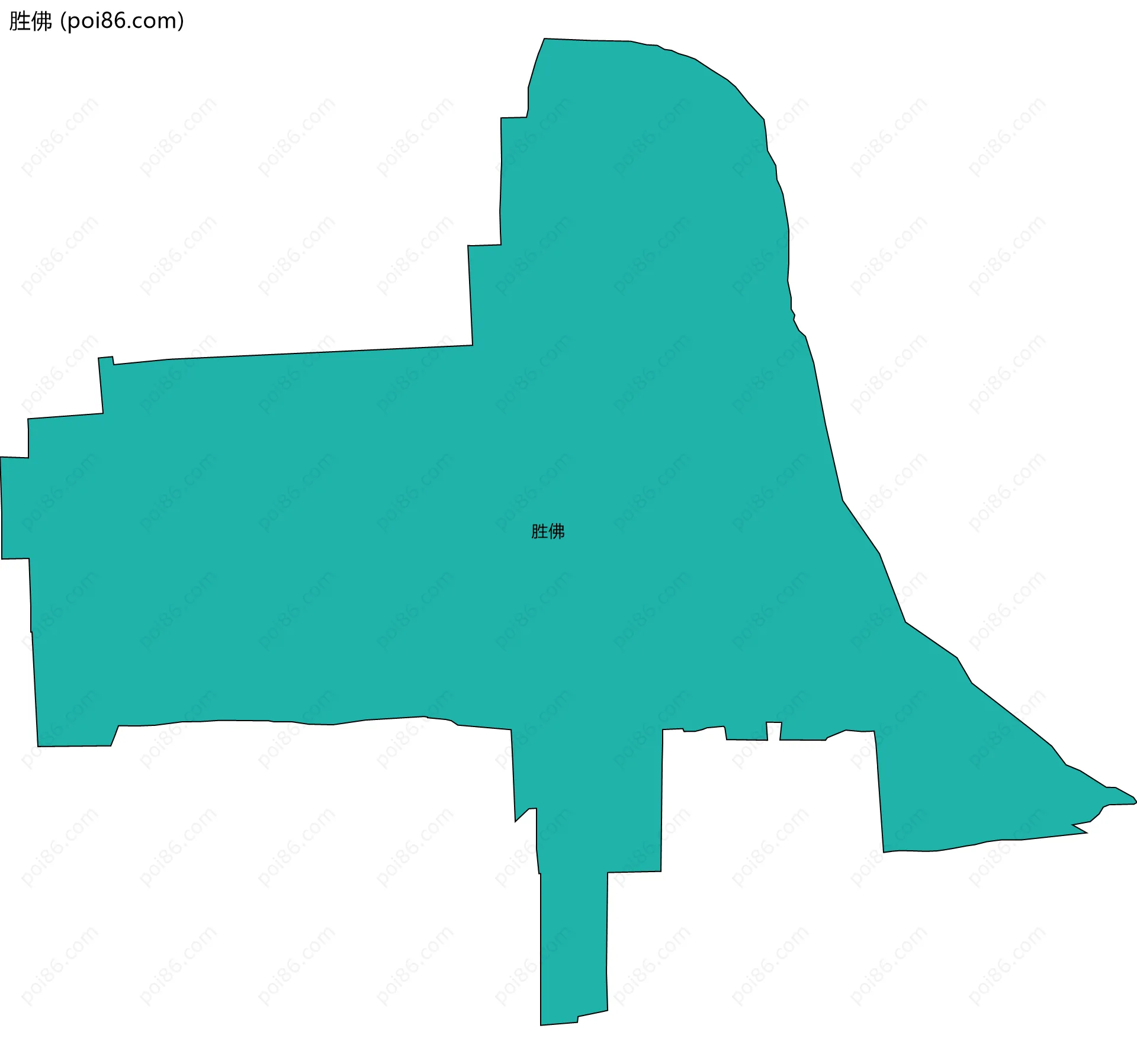 胜佛边界地图