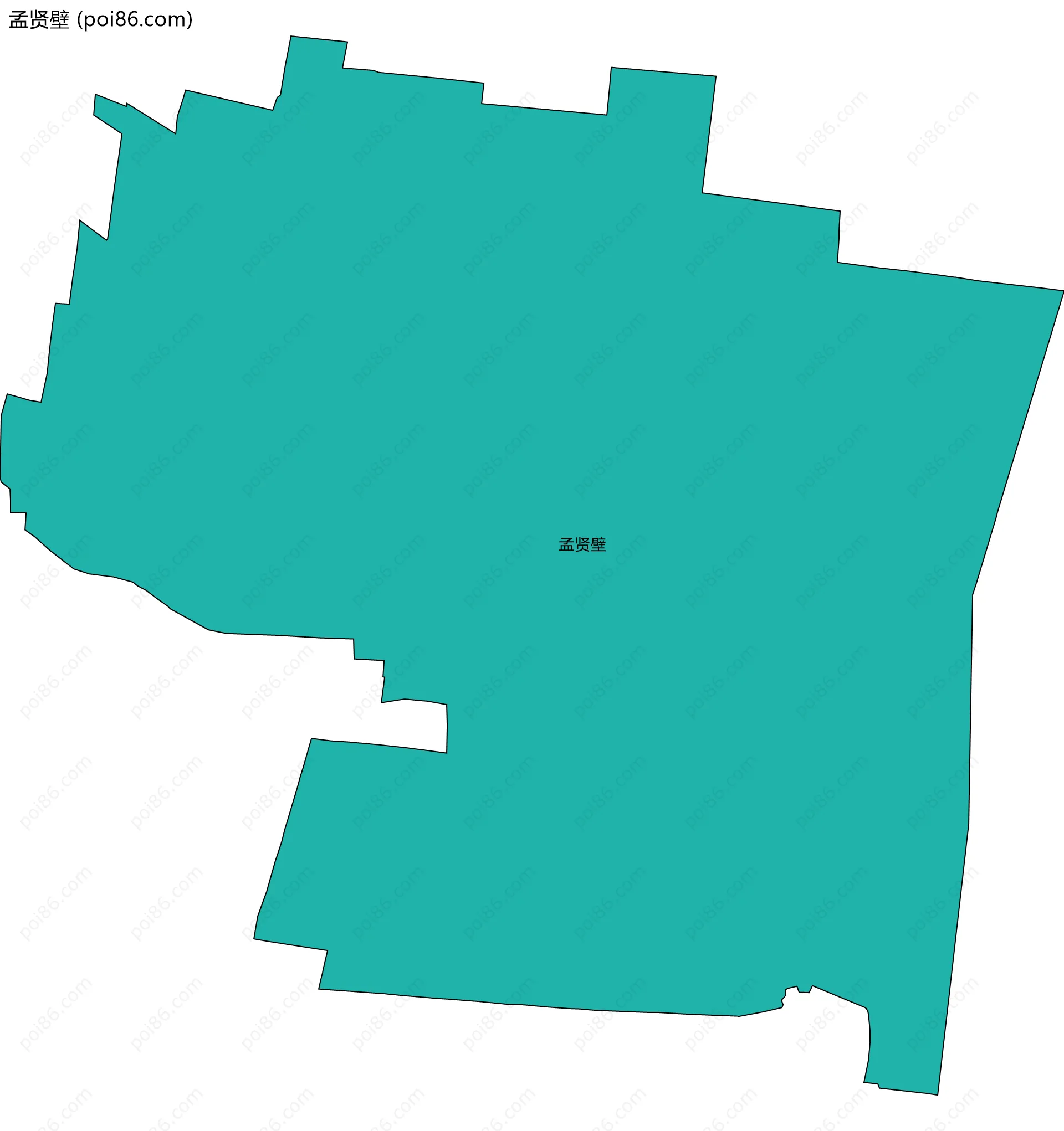 孟贤壁边界地图