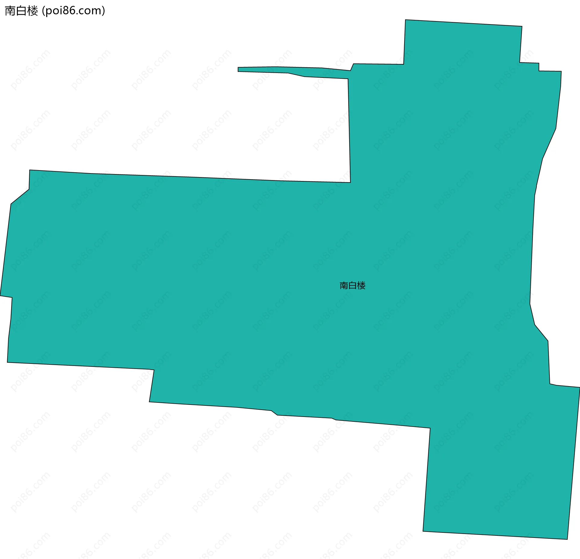 南白楼边界地图