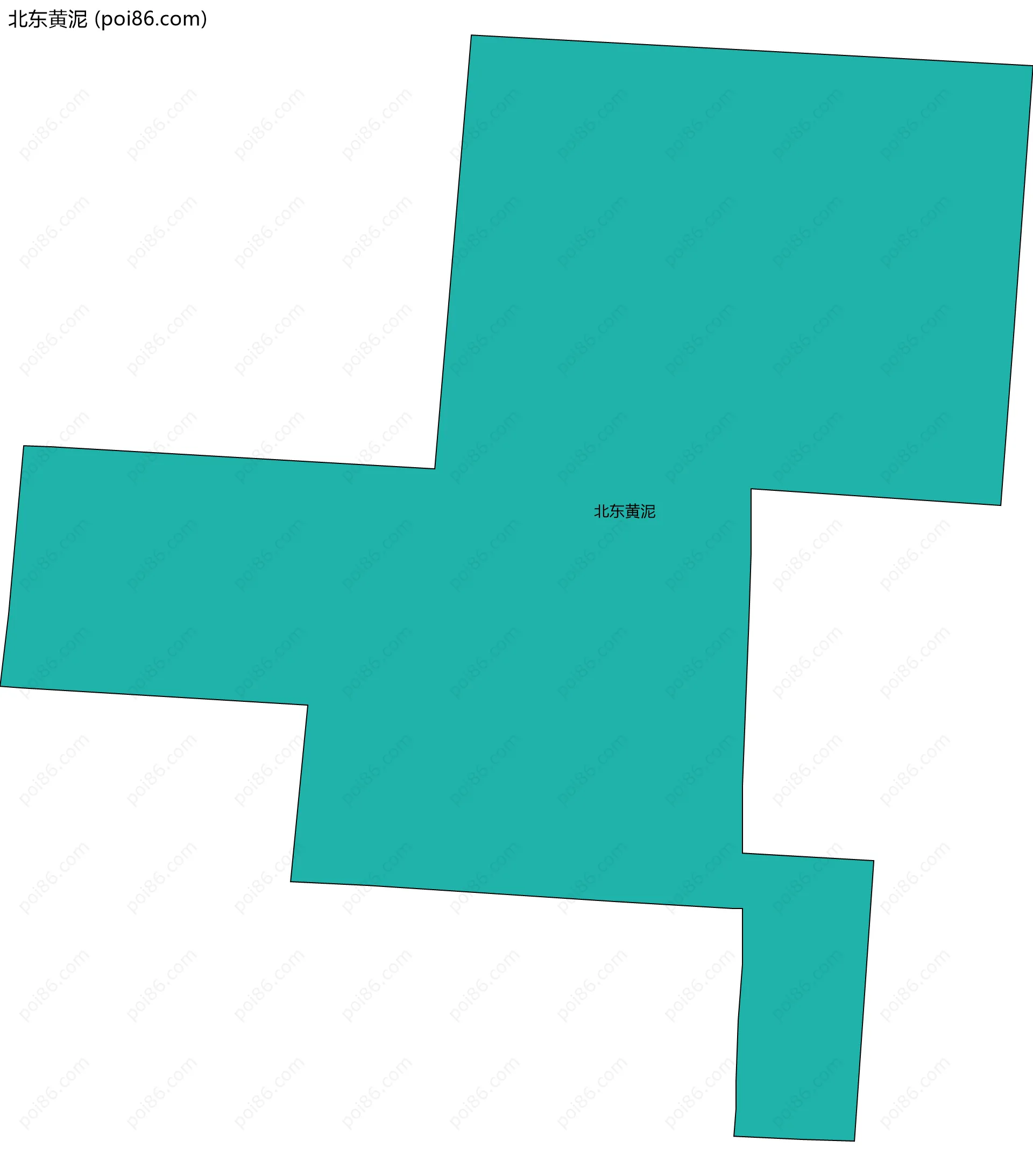 北东黄泥边界地图