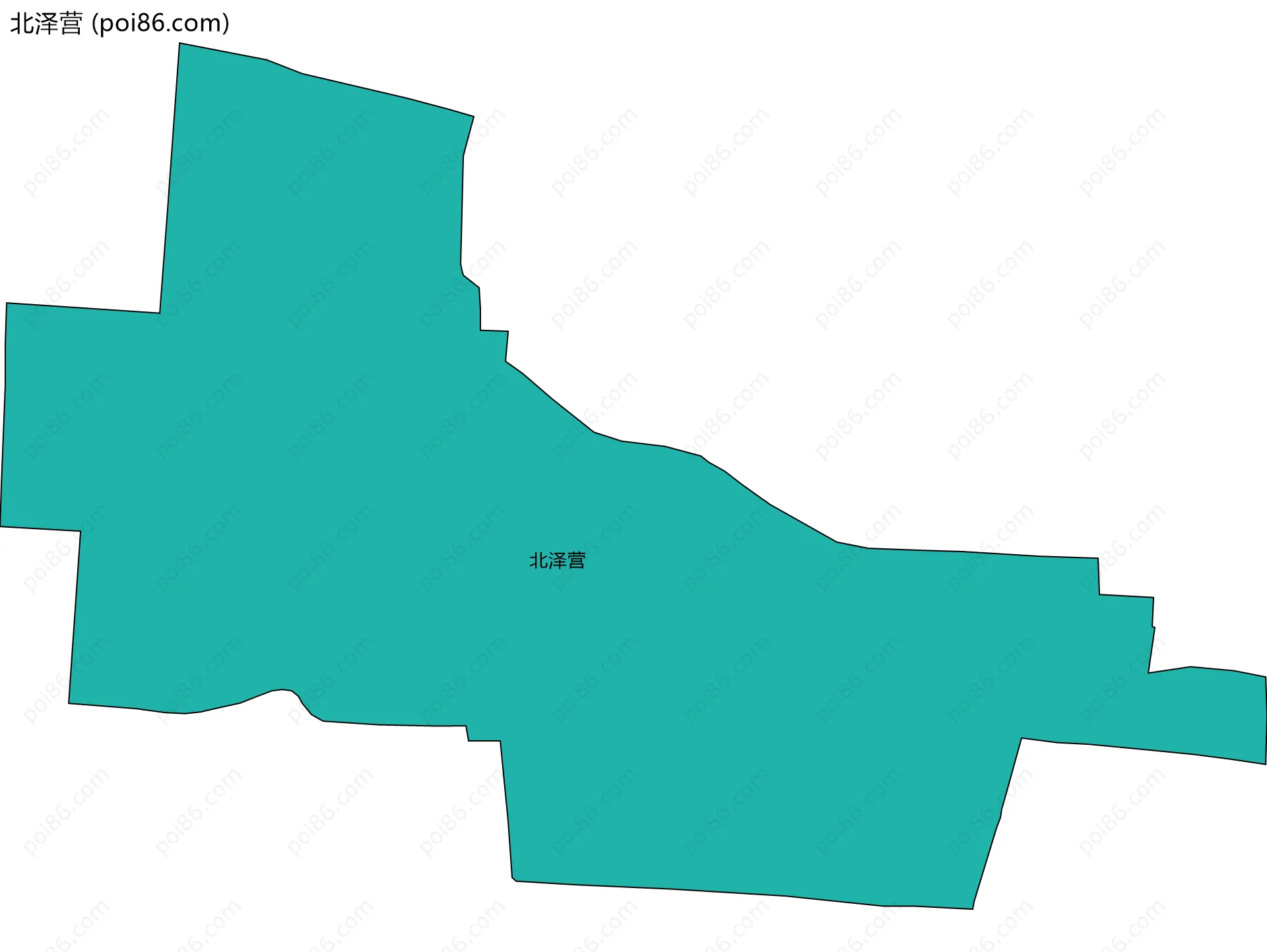 北泽营边界地图